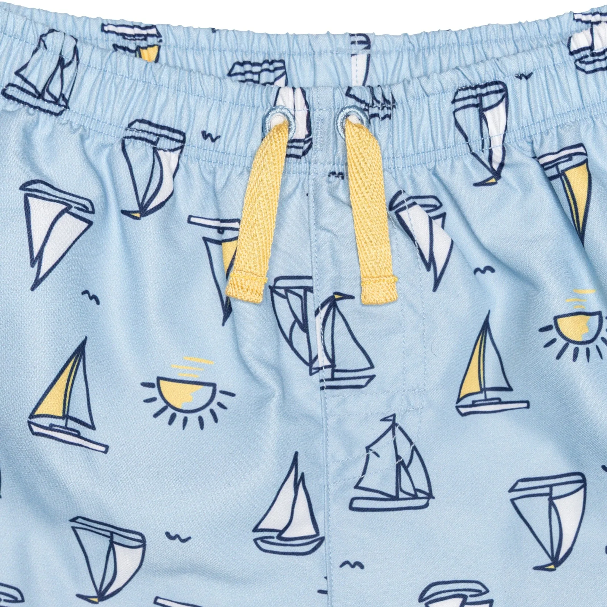 2-Pack Baby & Toddler Boys UPF 50  Sailboats Swim Trunks Gerber Childrenswea