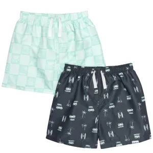 2-Pack Baby & Toddler Boys UPF 50  Surf Swim Trunks Gerber Childrenswea