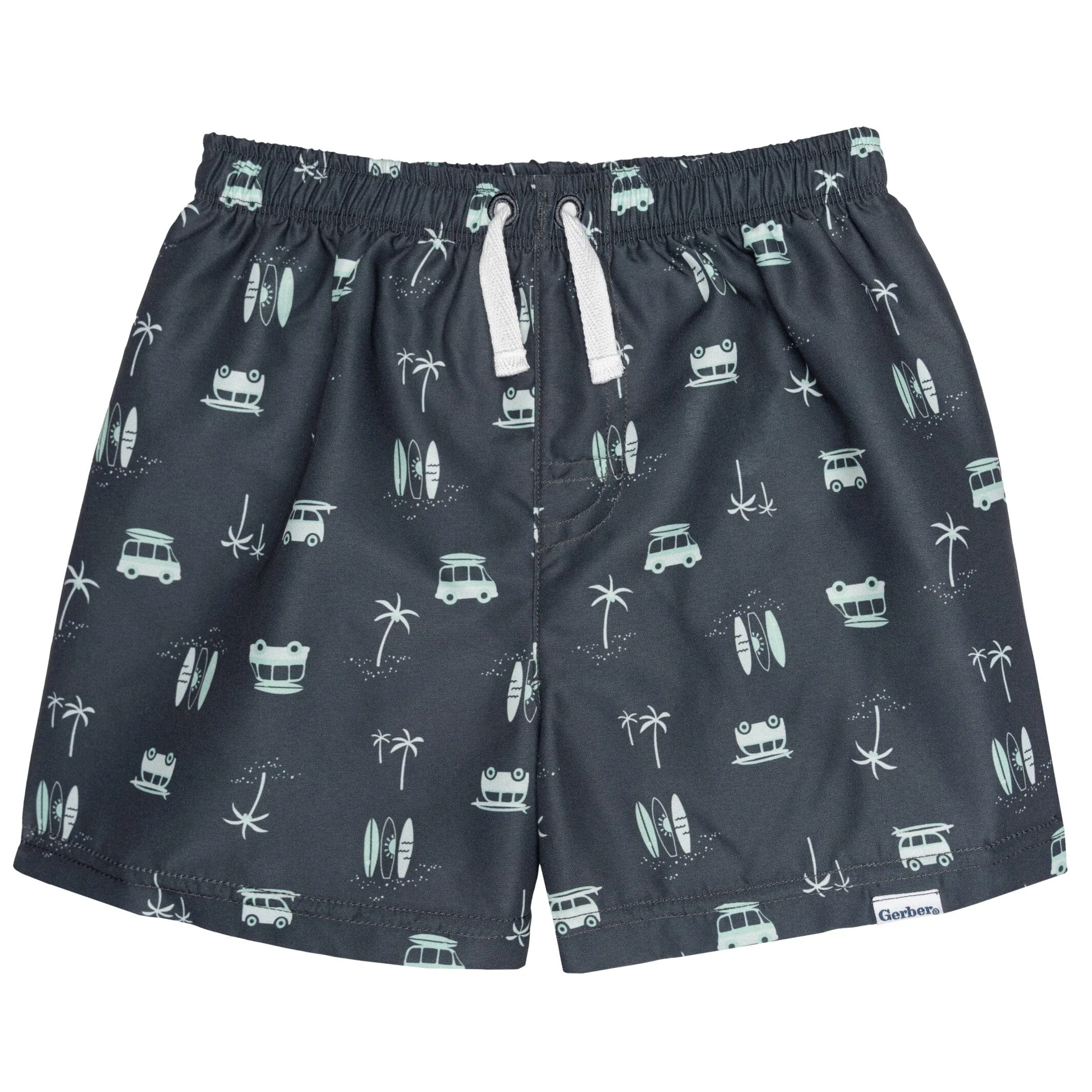 2-Pack Baby & Toddler Boys UPF 50  Surf Swim Trunks Gerber Childrenswea