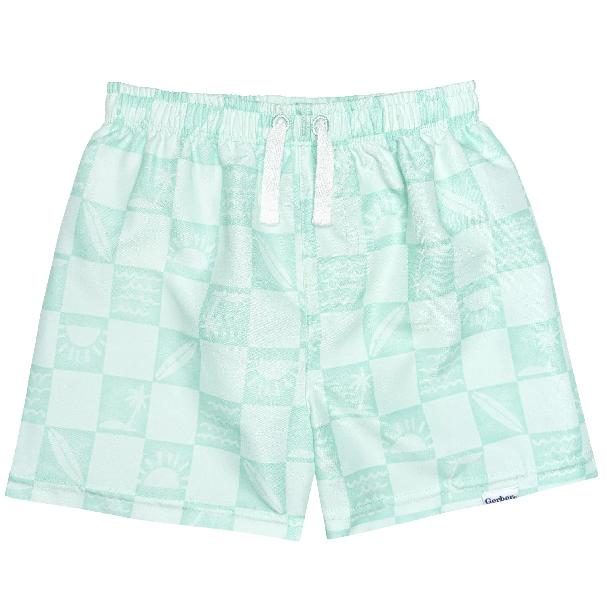 2-Pack Baby & Toddler Boys UPF 50  Surf Swim Trunks Gerber Childrenswea