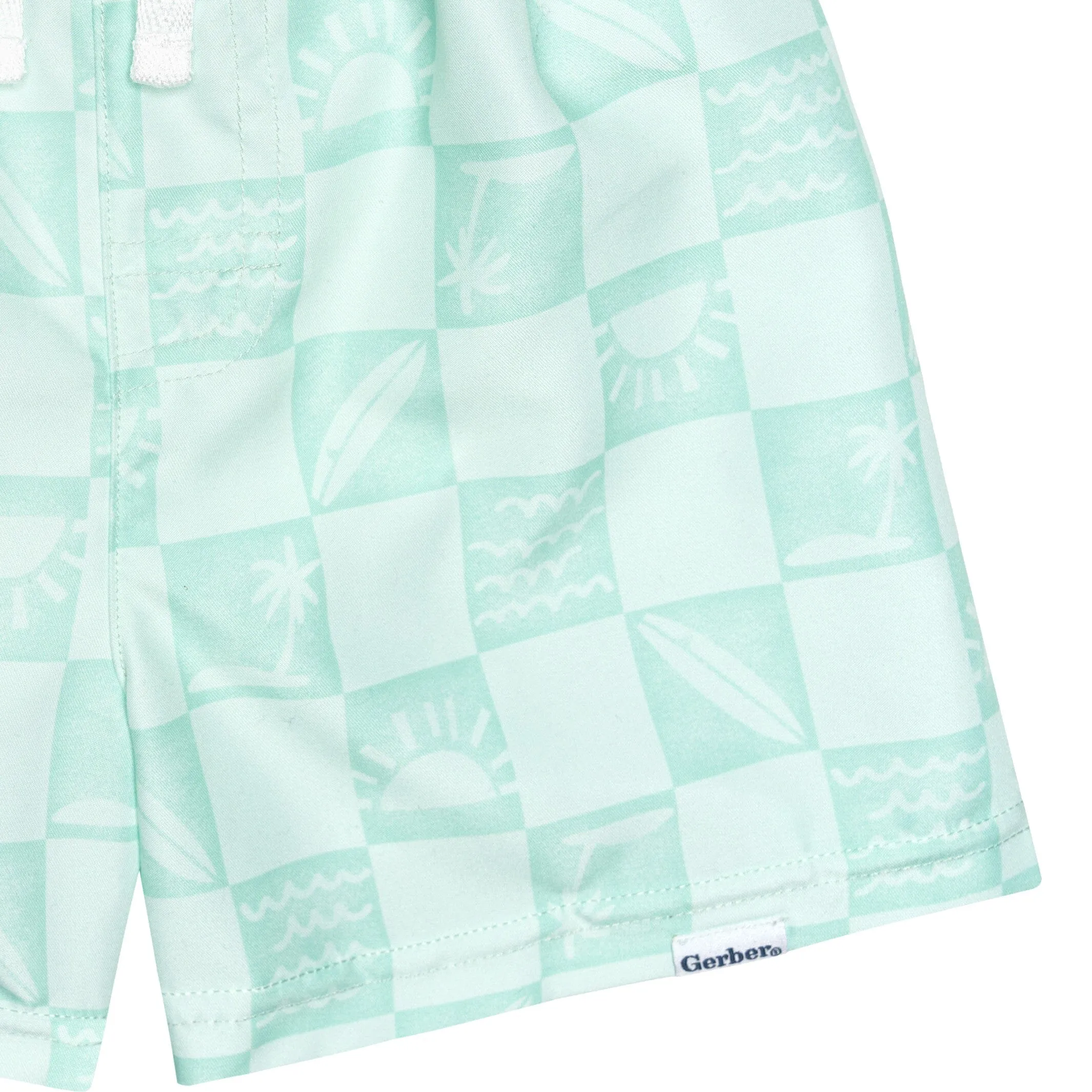 2-Pack Baby & Toddler Boys UPF 50  Surf Swim Trunks Gerber Childrenswea