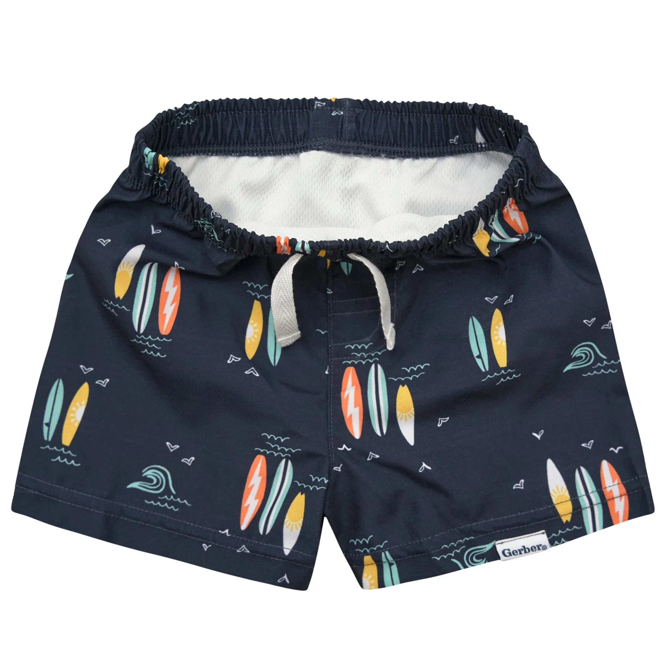 2-Pack Baby & Toddler Boys UPF 50  Surfboard Swim Trunks Gerber Childrenswea