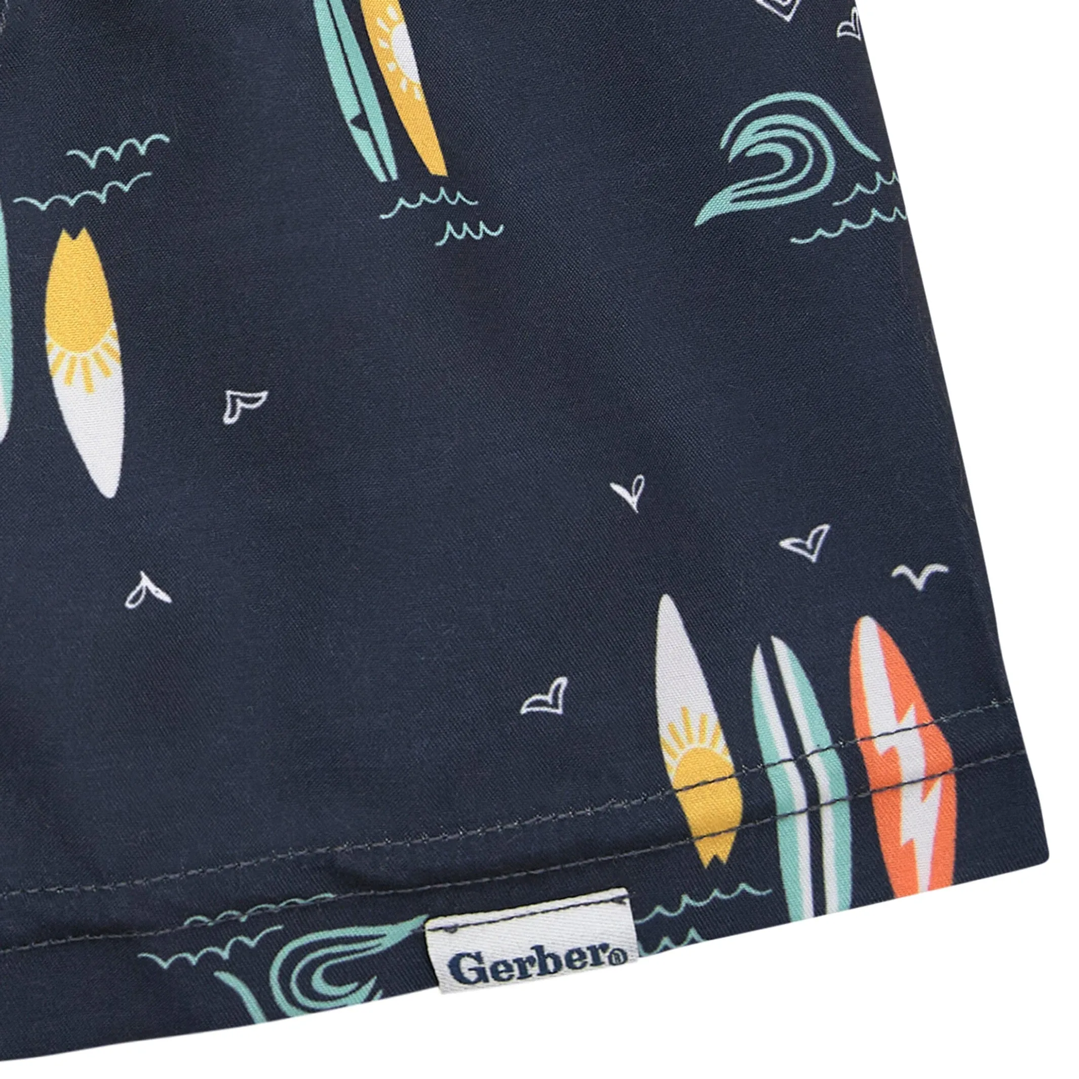 2-Pack Baby & Toddler Boys UPF 50  Surfboard Swim Trunks Gerber Childrenswea