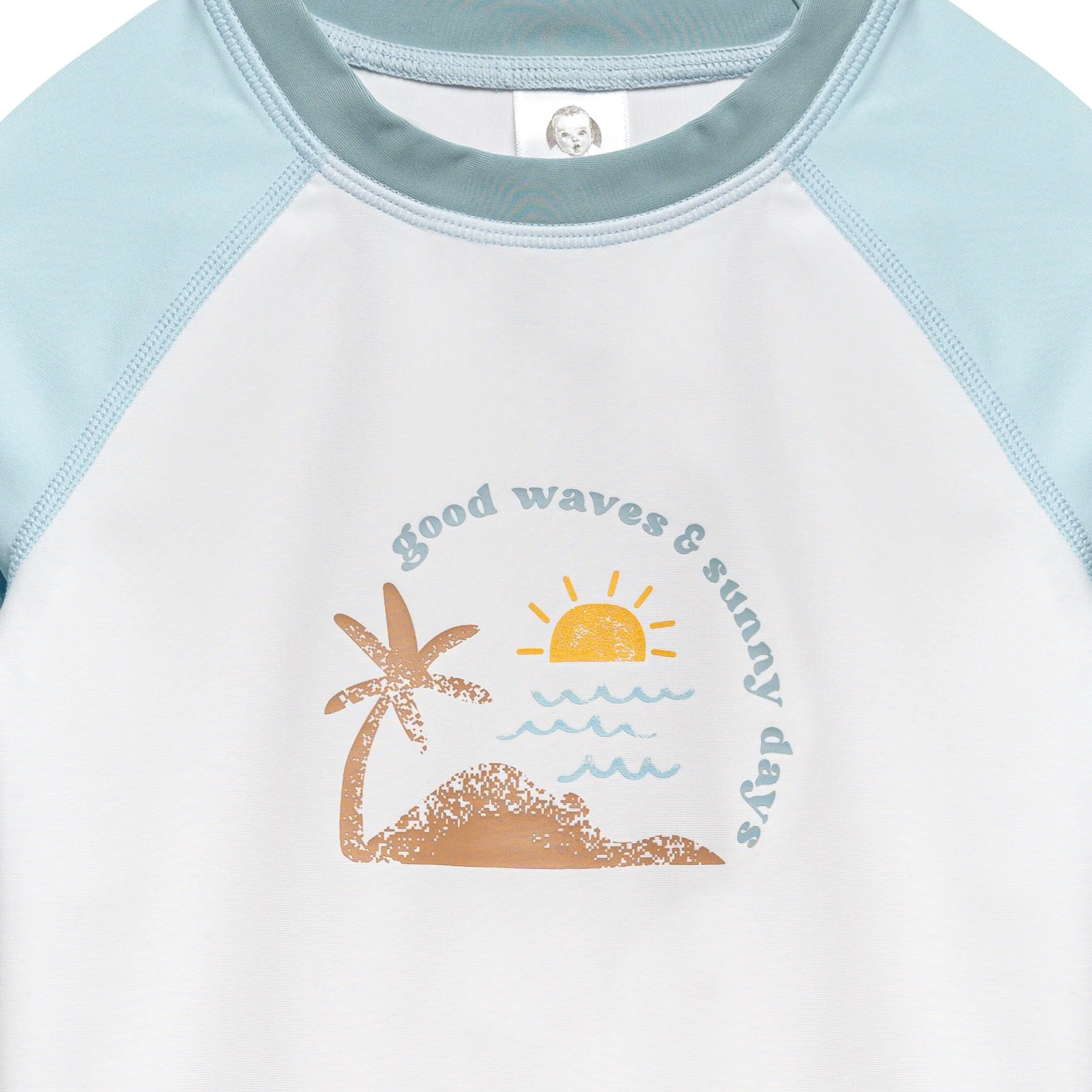 2-Piece Baby & Toddler Boys UPF 50  Surf Rash Guard & Swim Trunks Set Gerber Childrenswea