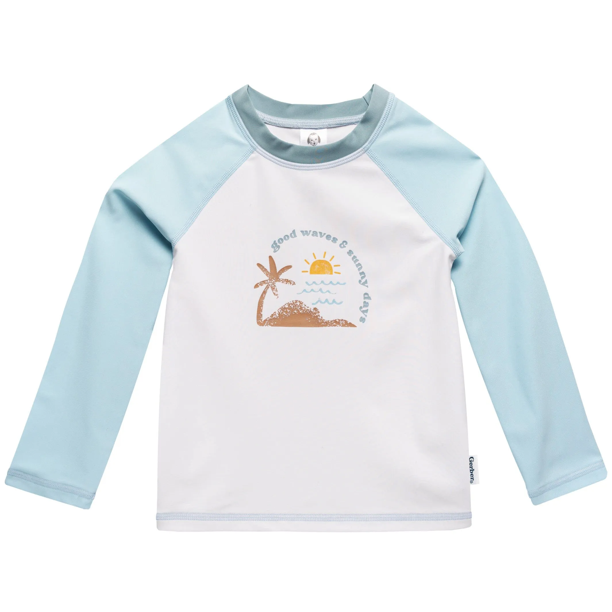 2-Piece Baby & Toddler Boys UPF 50  Surf Rash Guard & Swim Trunks Set Gerber Childrenswea