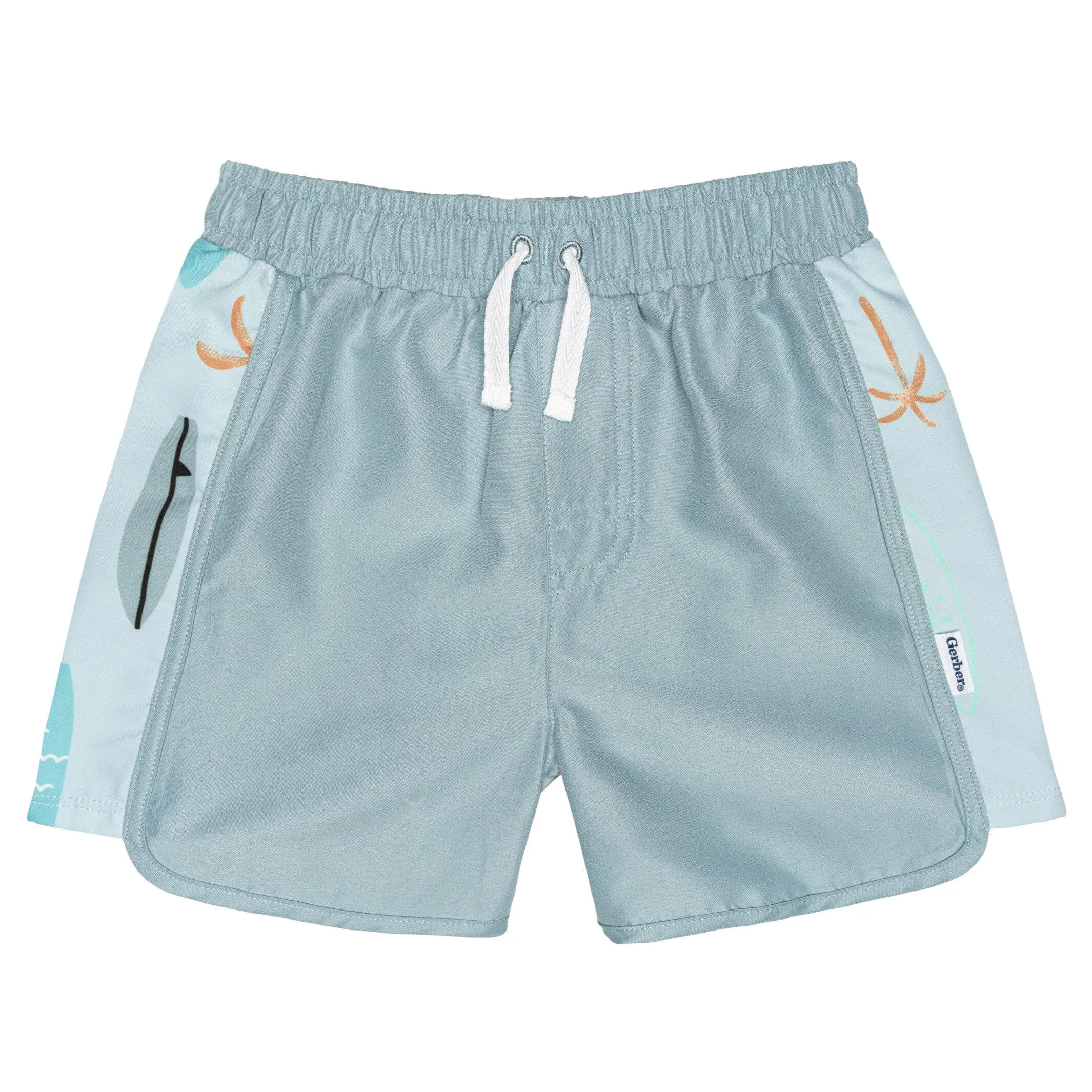 2-Piece Baby & Toddler Boys UPF 50  Surf Rash Guard & Swim Trunks Set Gerber Childrenswea