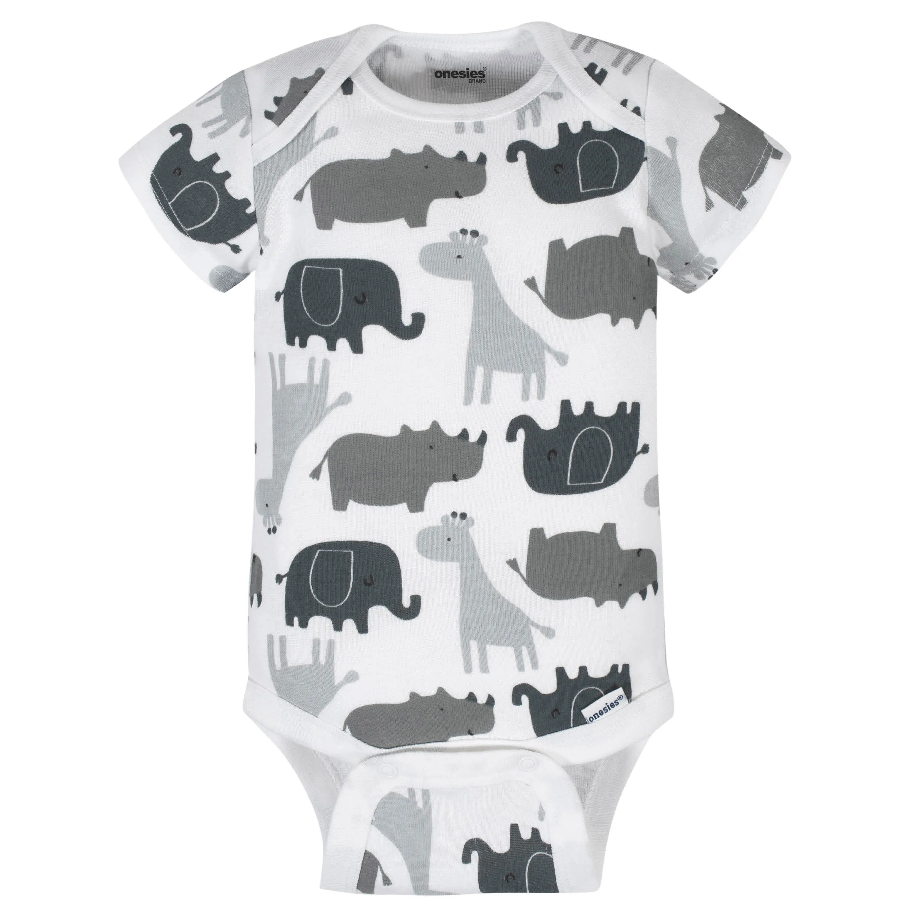 8-Pack Baby Neutral Elephant Onesies Brand Bodysuits Gerber Childrenswea