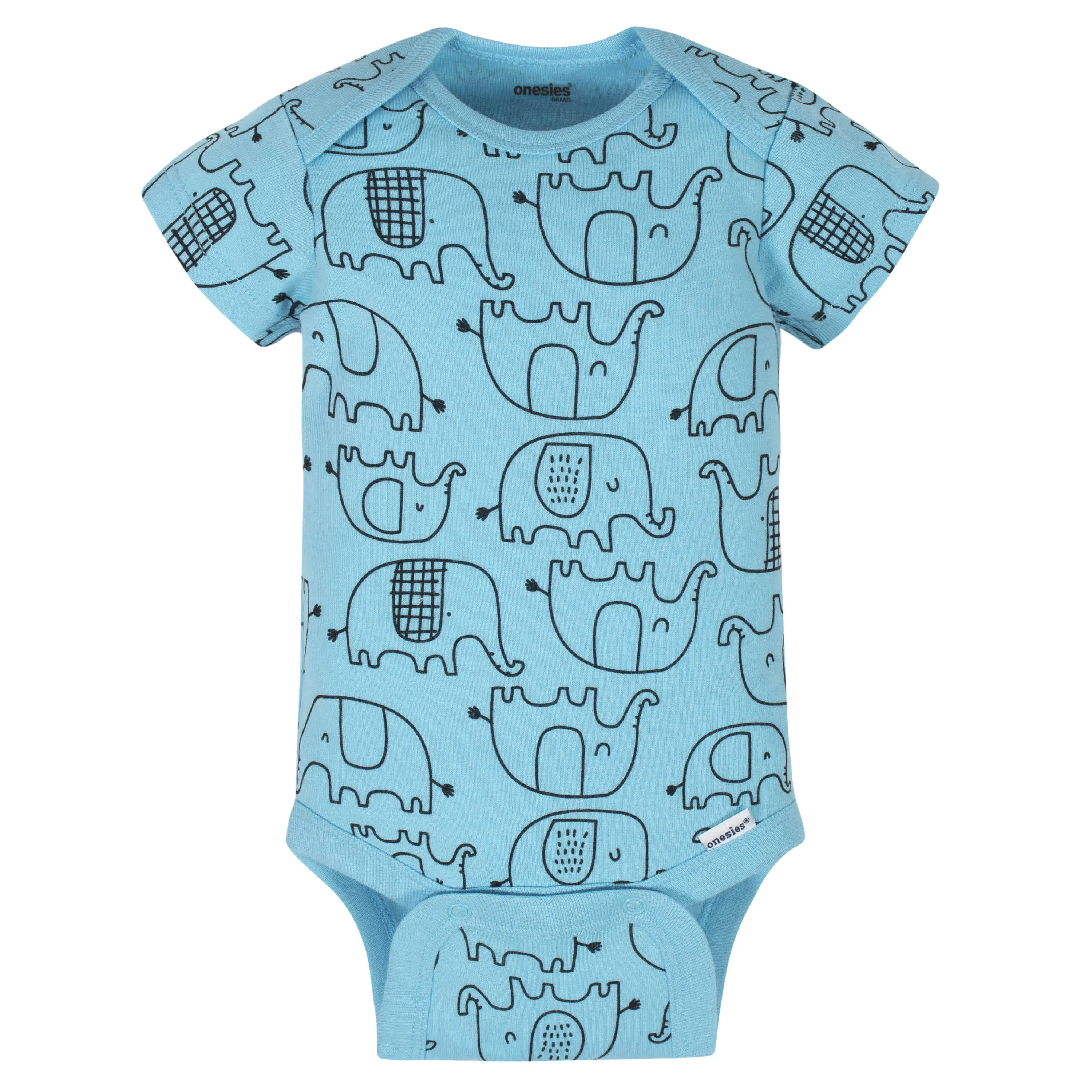 8-Pack Baby Neutral Elephant Onesies Brand Bodysuits Gerber Childrenswea
