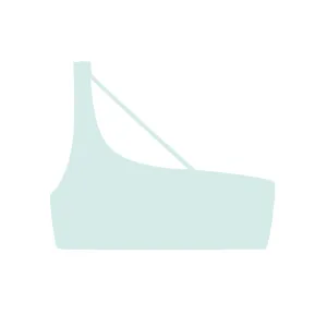Apex One Shoulder Top | Mist Matte JADE SWIM