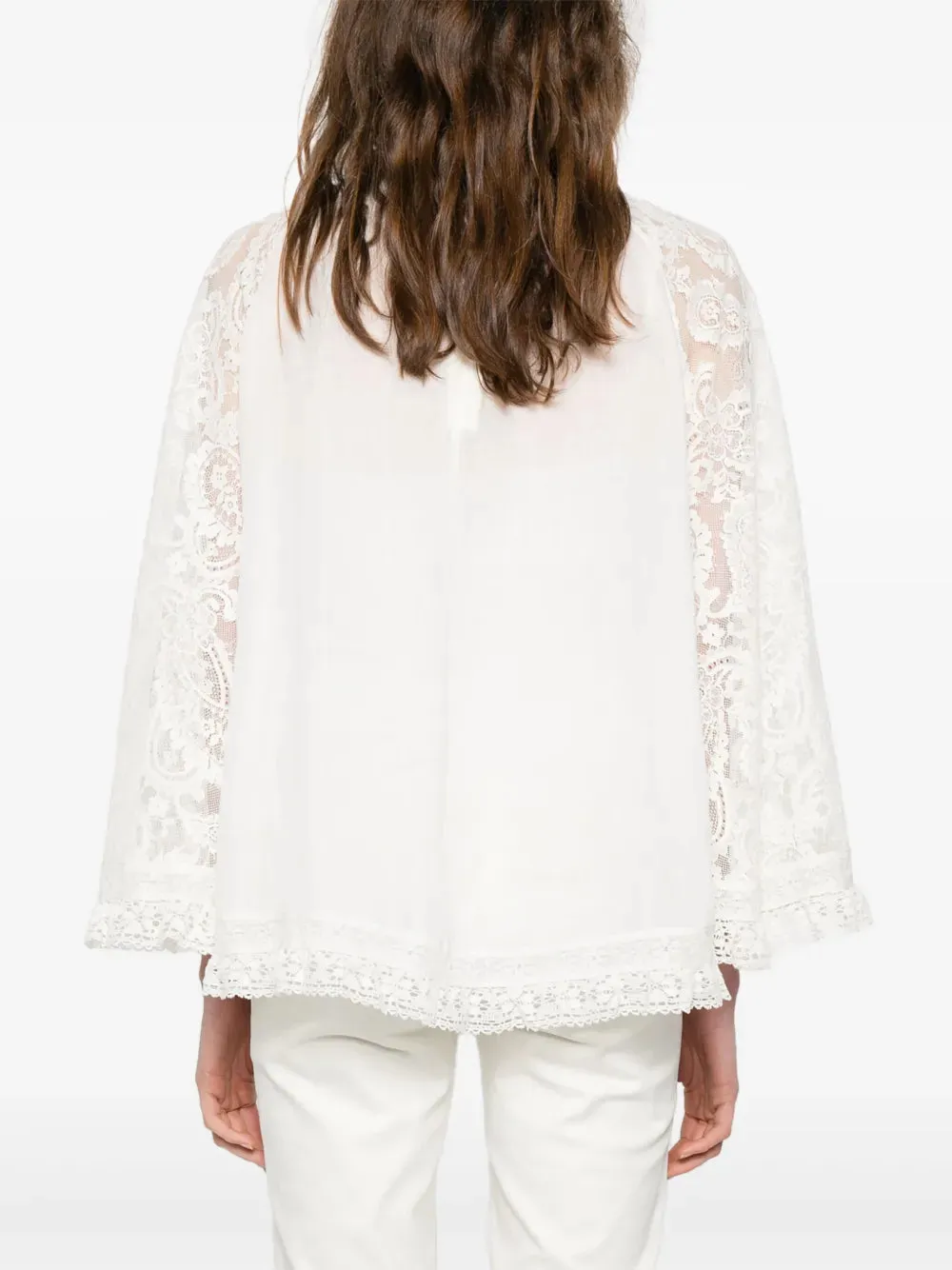 Ascension Lace Yoke Tunic in Cream