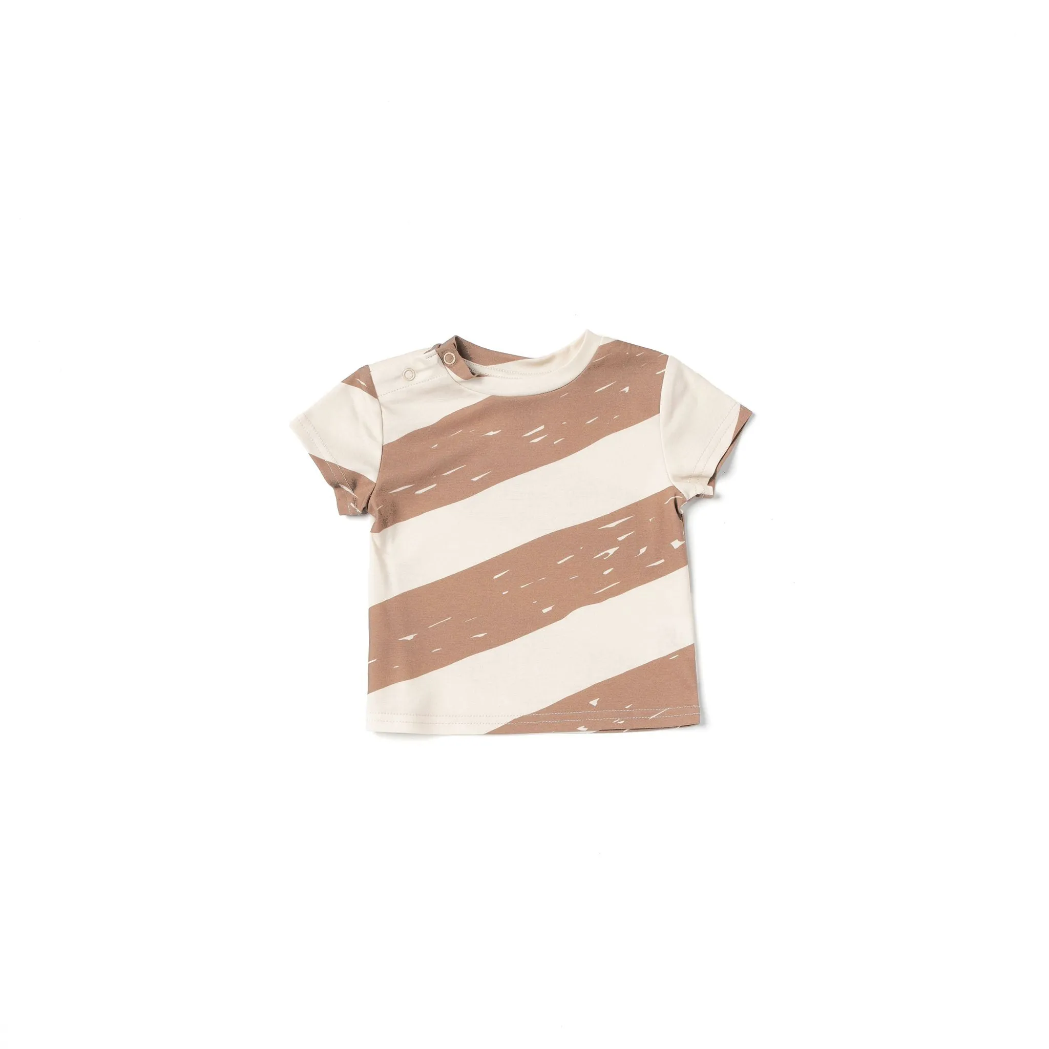 Baby Boxy T-Shirt with Stripes