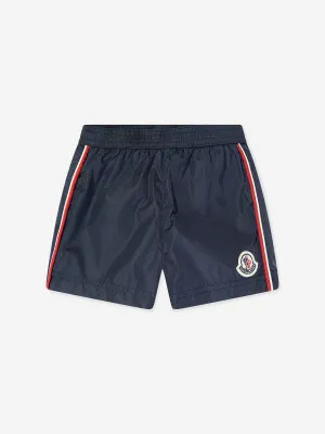 Baby Boys Logo Swim Shorts in Navy