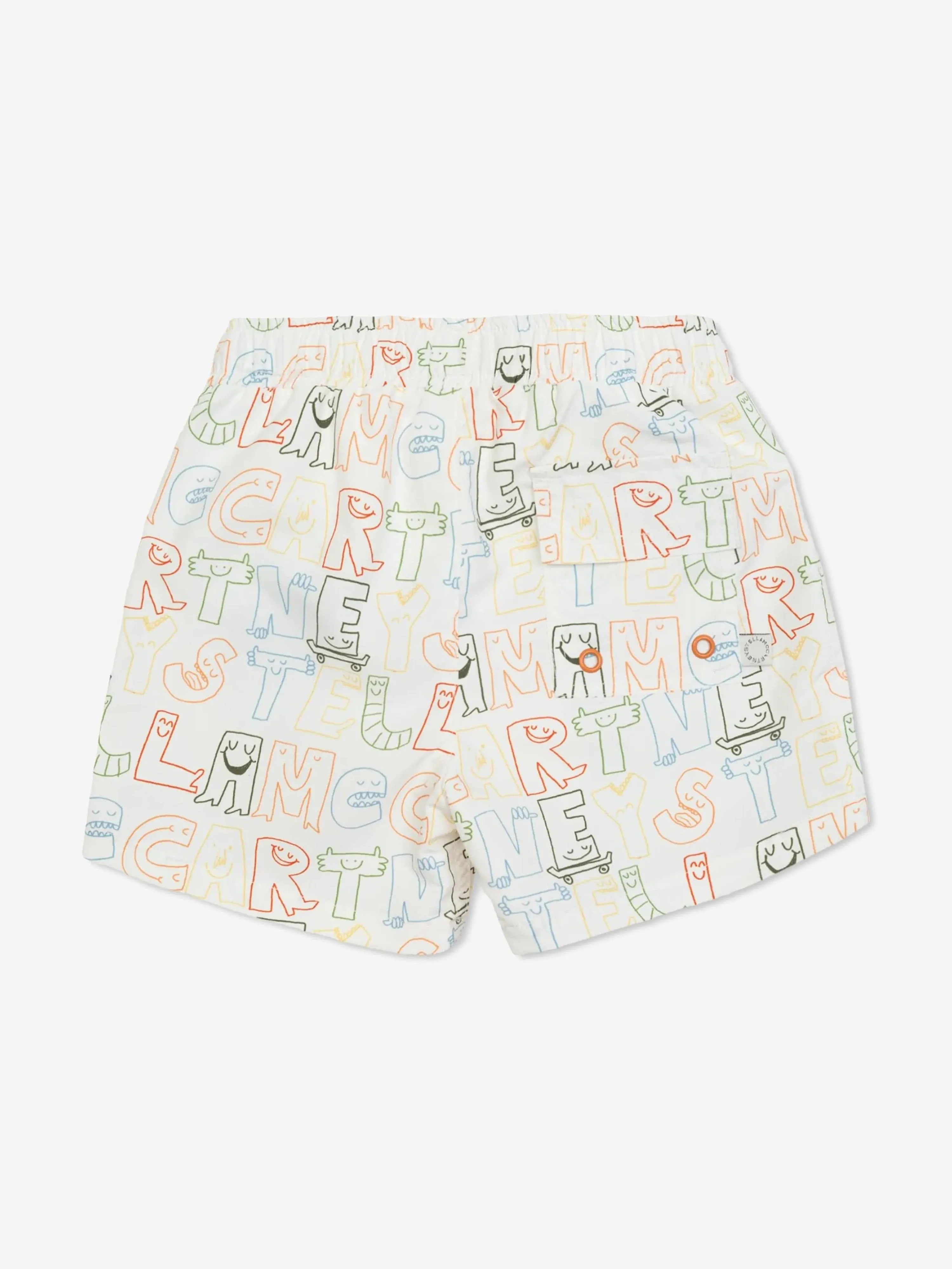 Baby Boys Logo Swim Shortsin Ivory