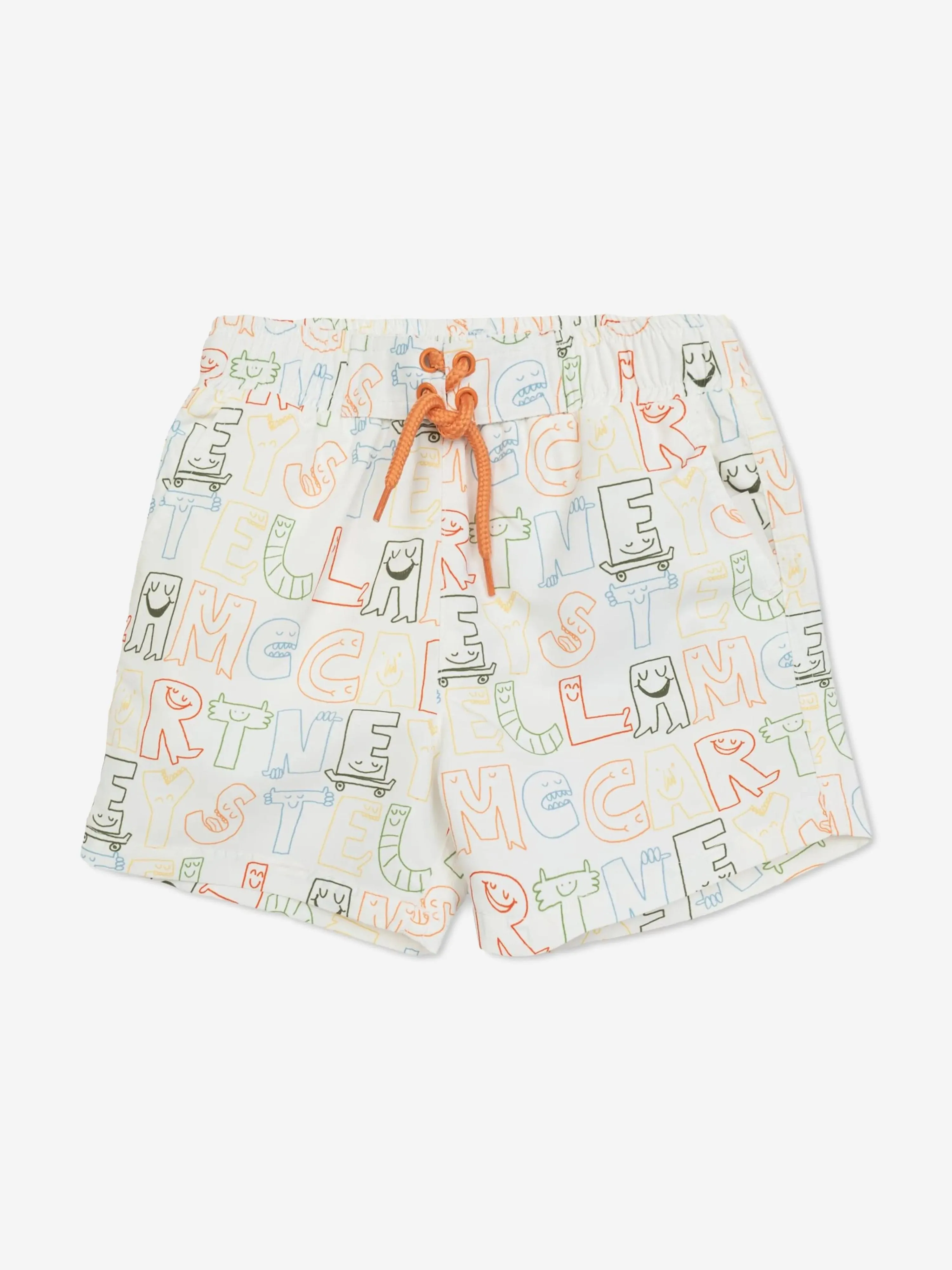 Baby Boys Logo Swim Shortsin Ivory