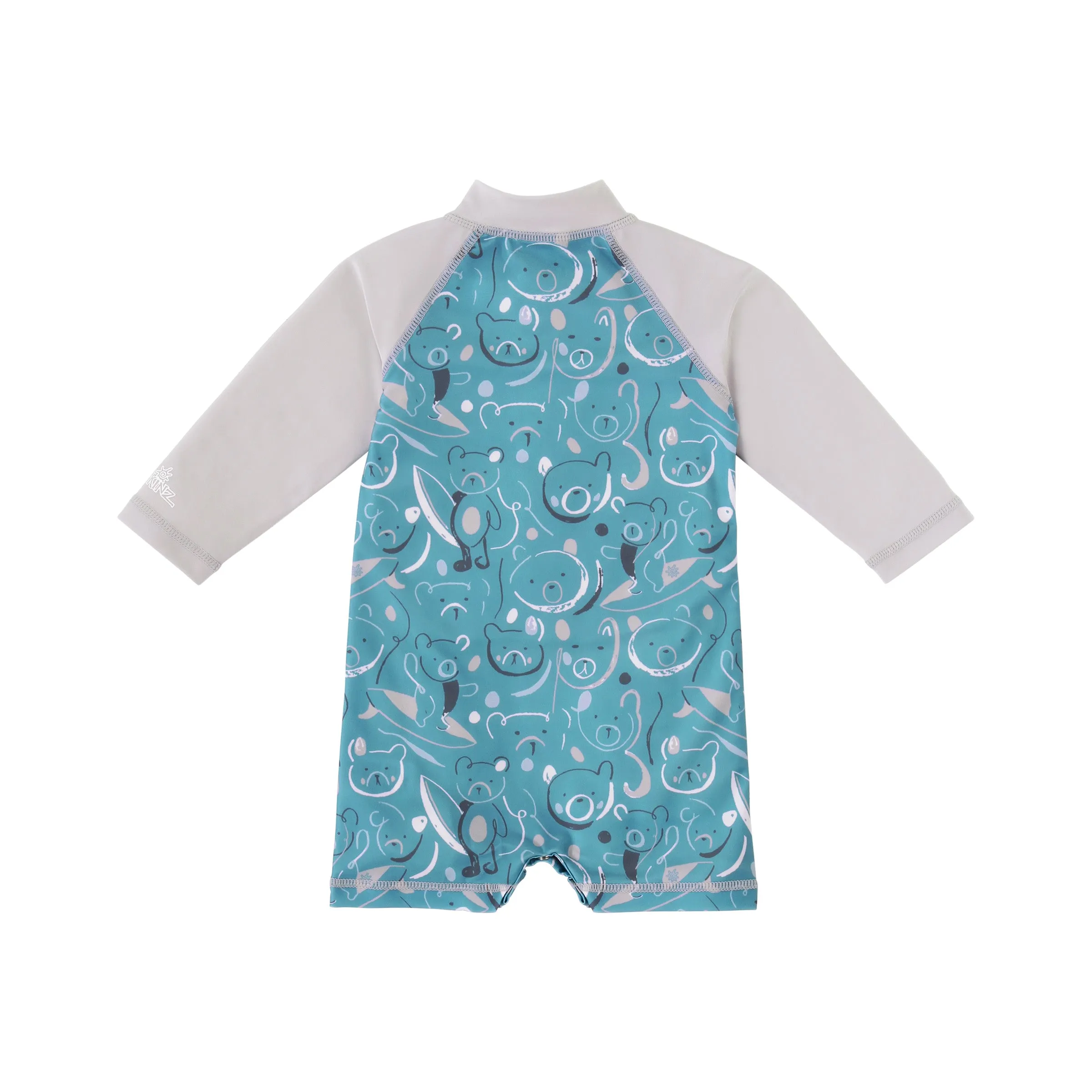 Baby Boy's Long Sleeve Swim Romper