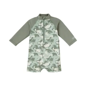 Baby Boy's Long Sleeve Swim Romper