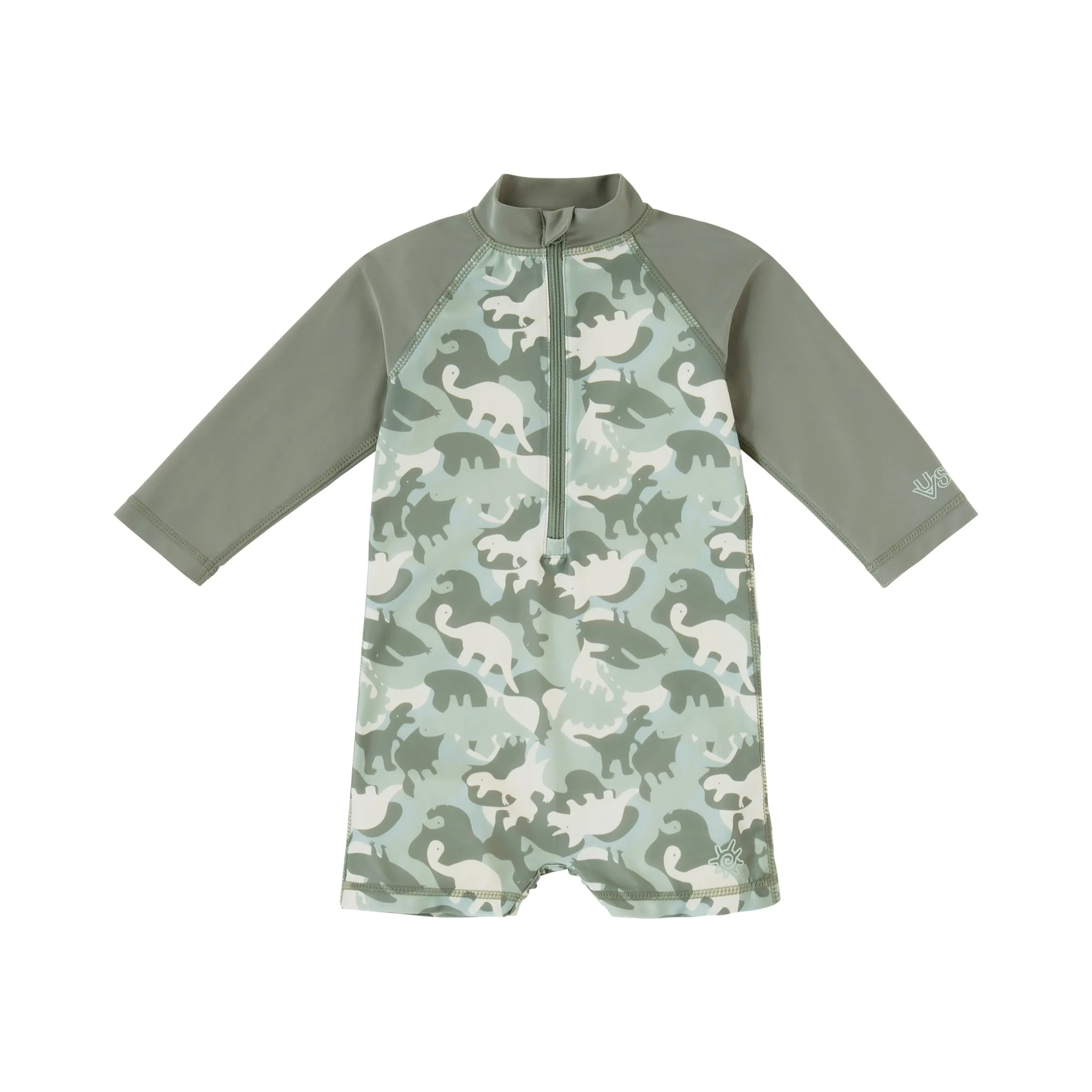 Baby Boy's Long Sleeve Swim Romper