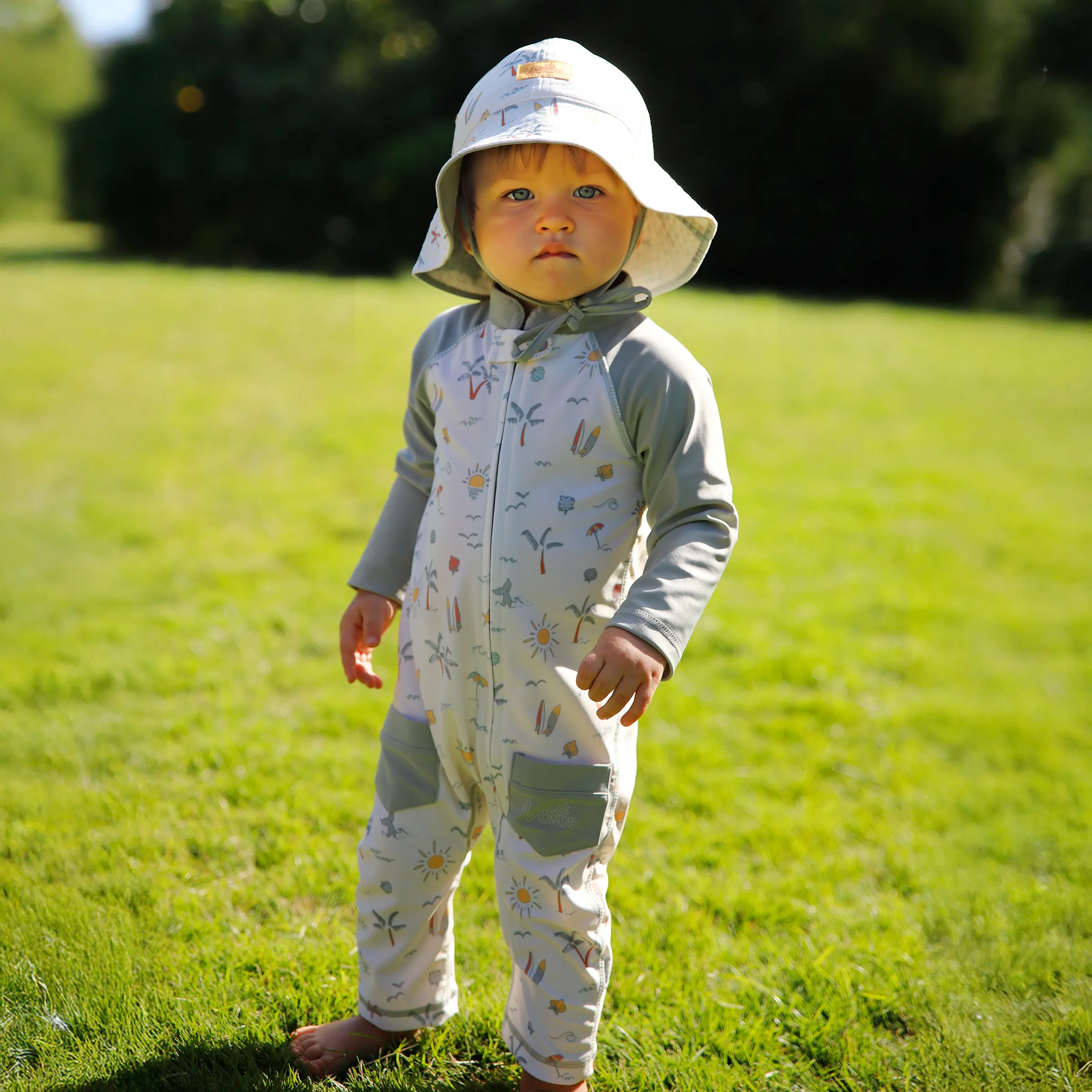 Baby Boys' Reversible Sun Hat