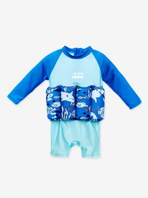 Baby Boys Sealife Float Suit in Blue (UPF50 )