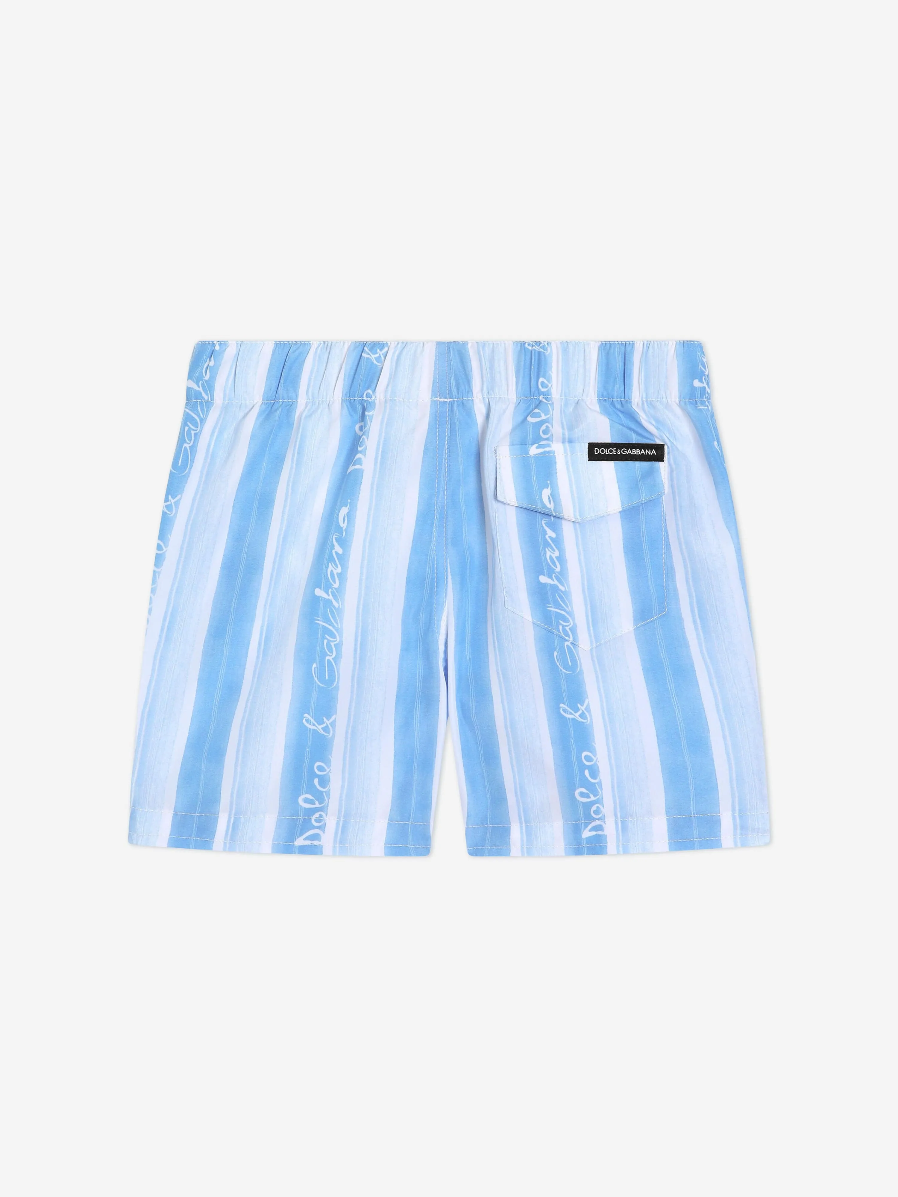 Baby Boys Striped Swim Shorts in Blue