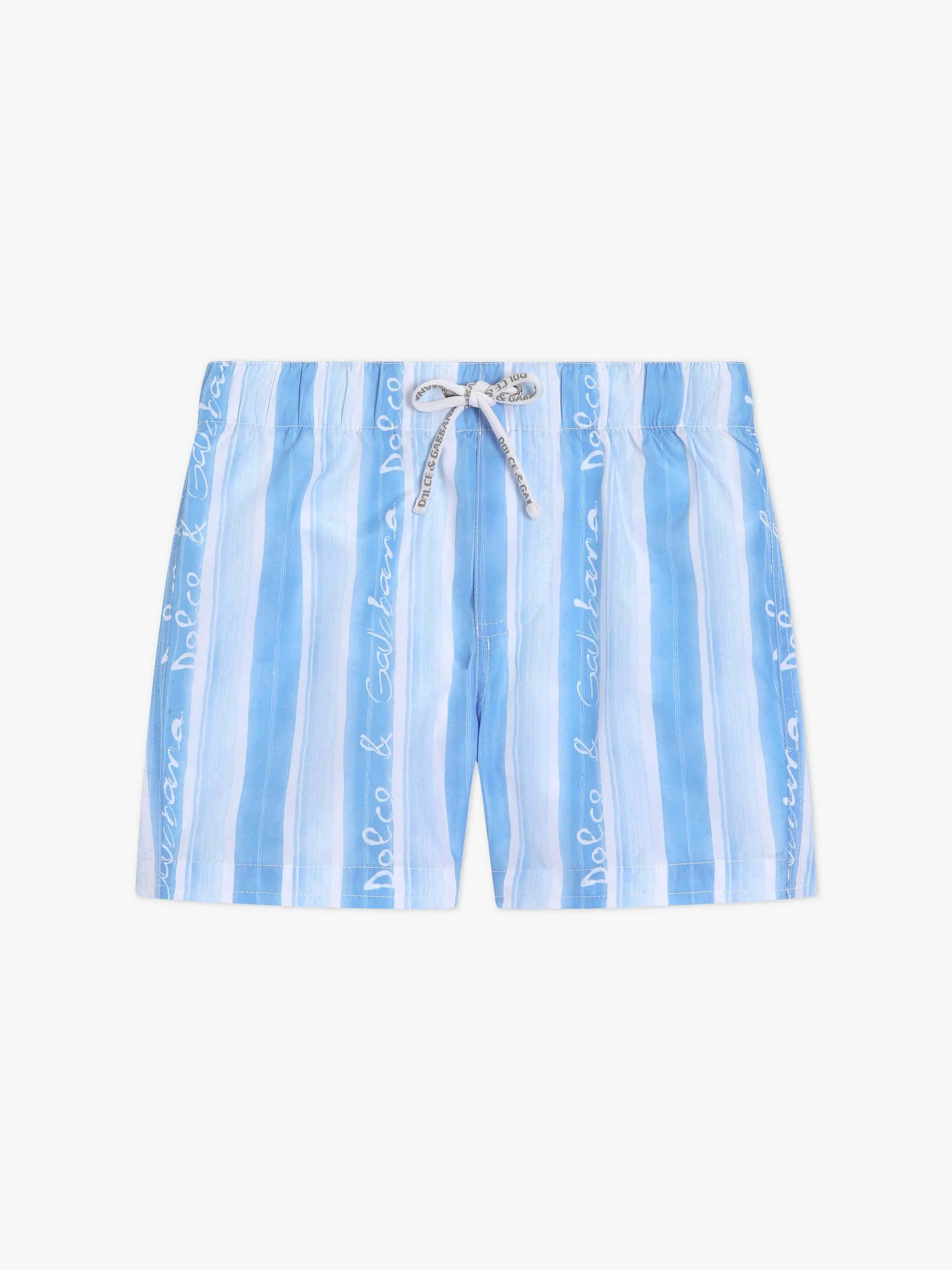 Baby Boys Striped Swim Shorts in Blue
