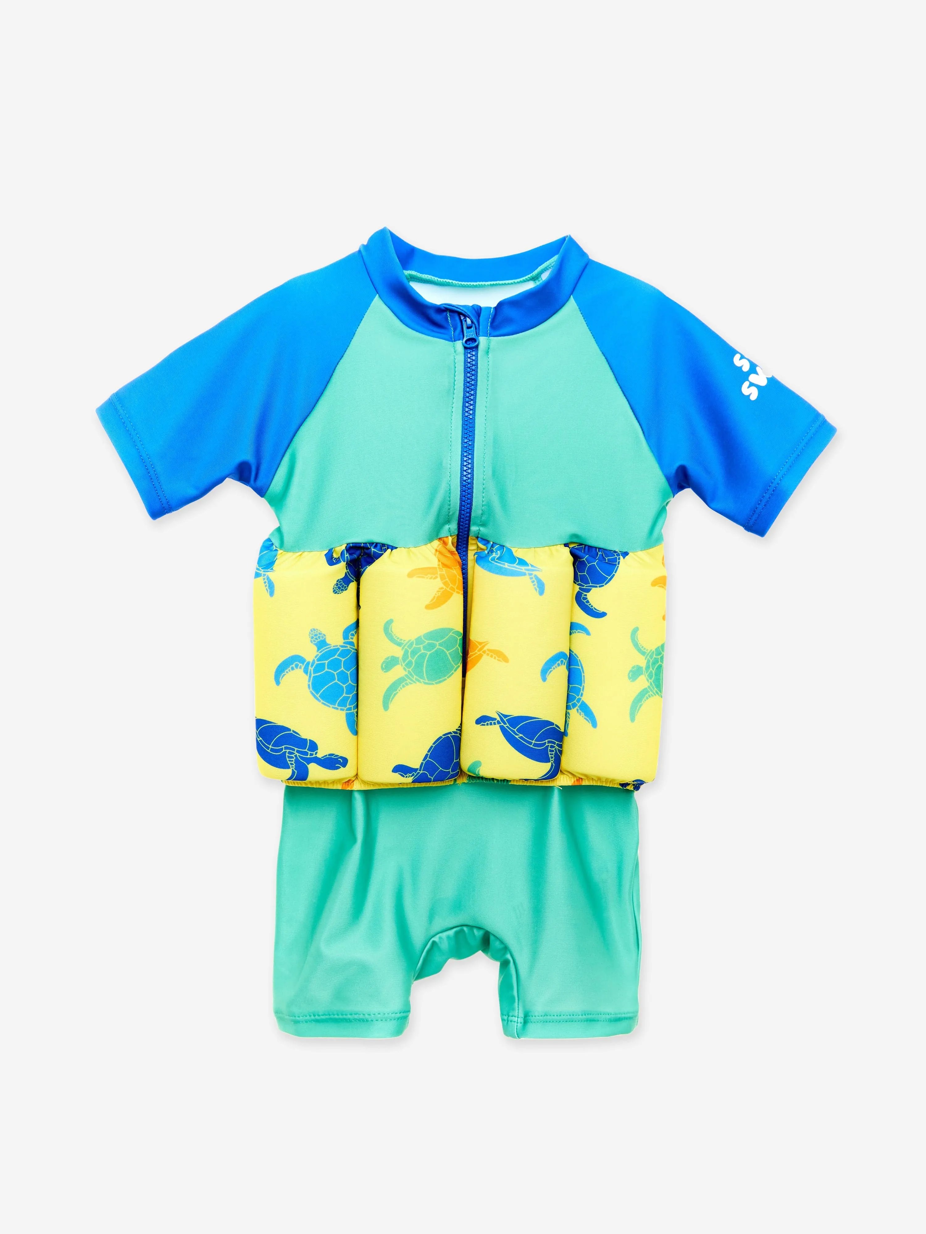 Baby Boys Turtle Float Suit in Green (UPF50 )