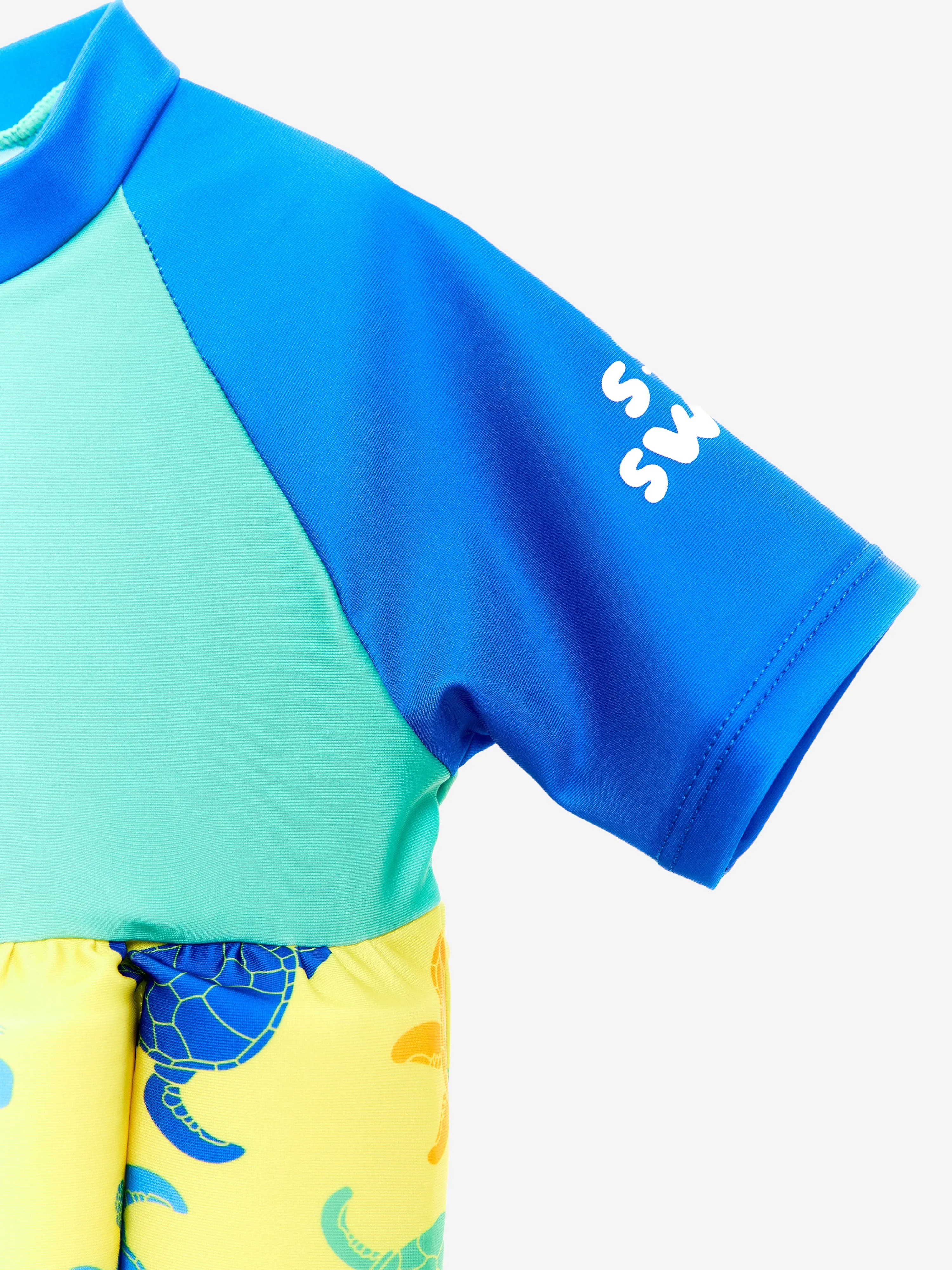 Baby Boys Turtle Float Suit in Green (UPF50 )