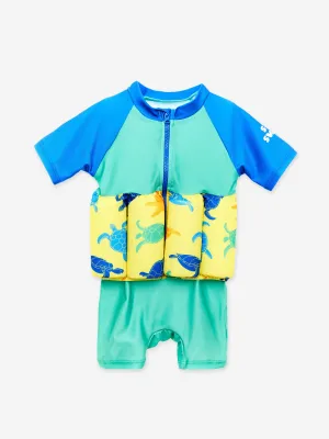 Baby Boys Turtle Float Suit in Green (UPF50 )