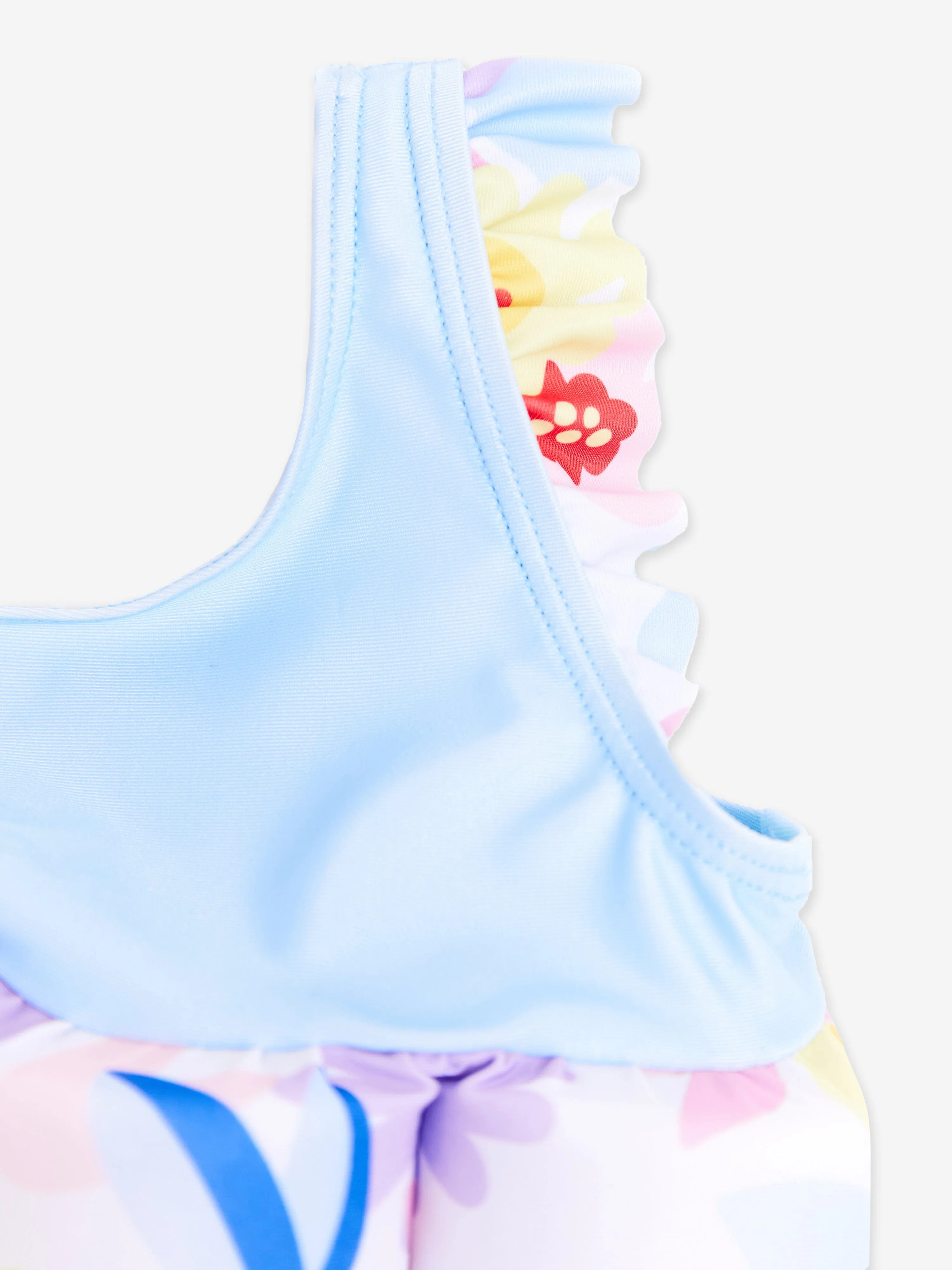 Baby Girls Flower Float Suit in White (UPF50 )