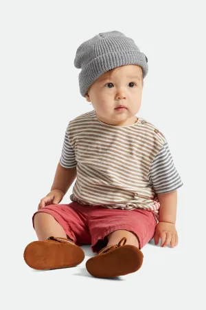 Baby Heist Beanie - Light Heather Grey Brixton