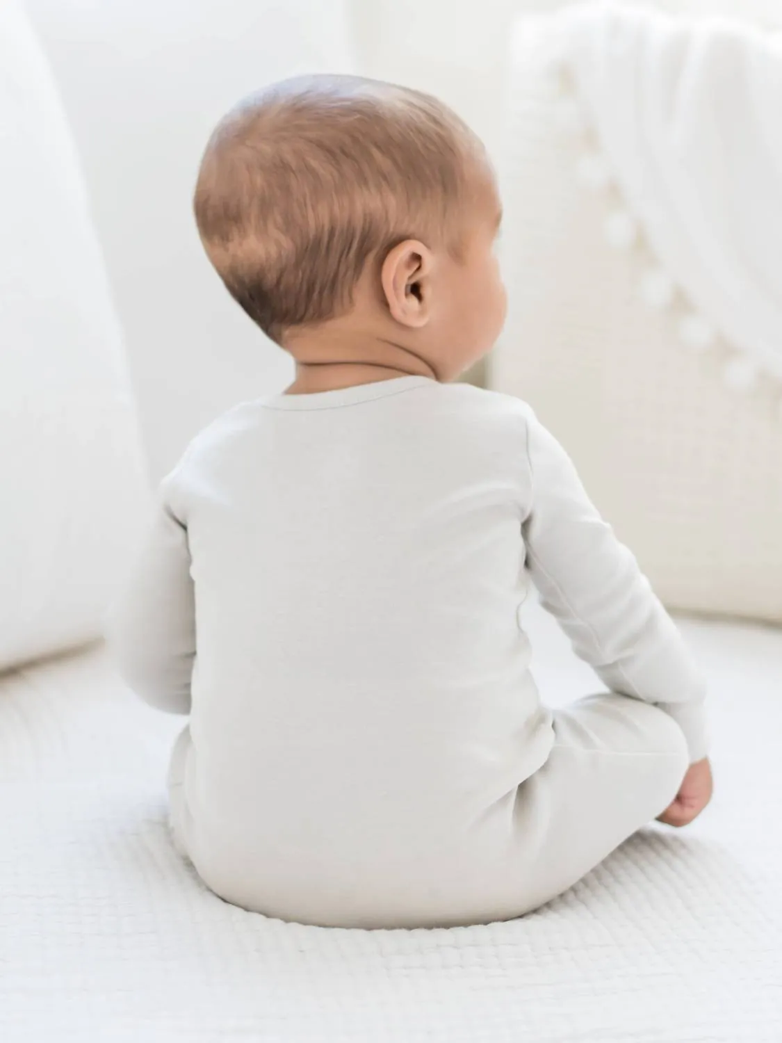 Baby Peyton Zipper Sleeper In Stone