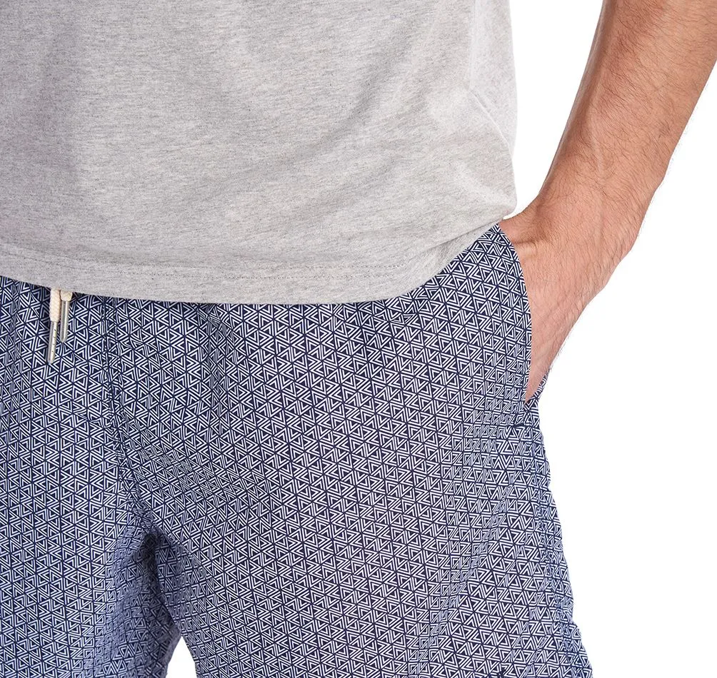 Barbour Geo Print Swim Short - Navy