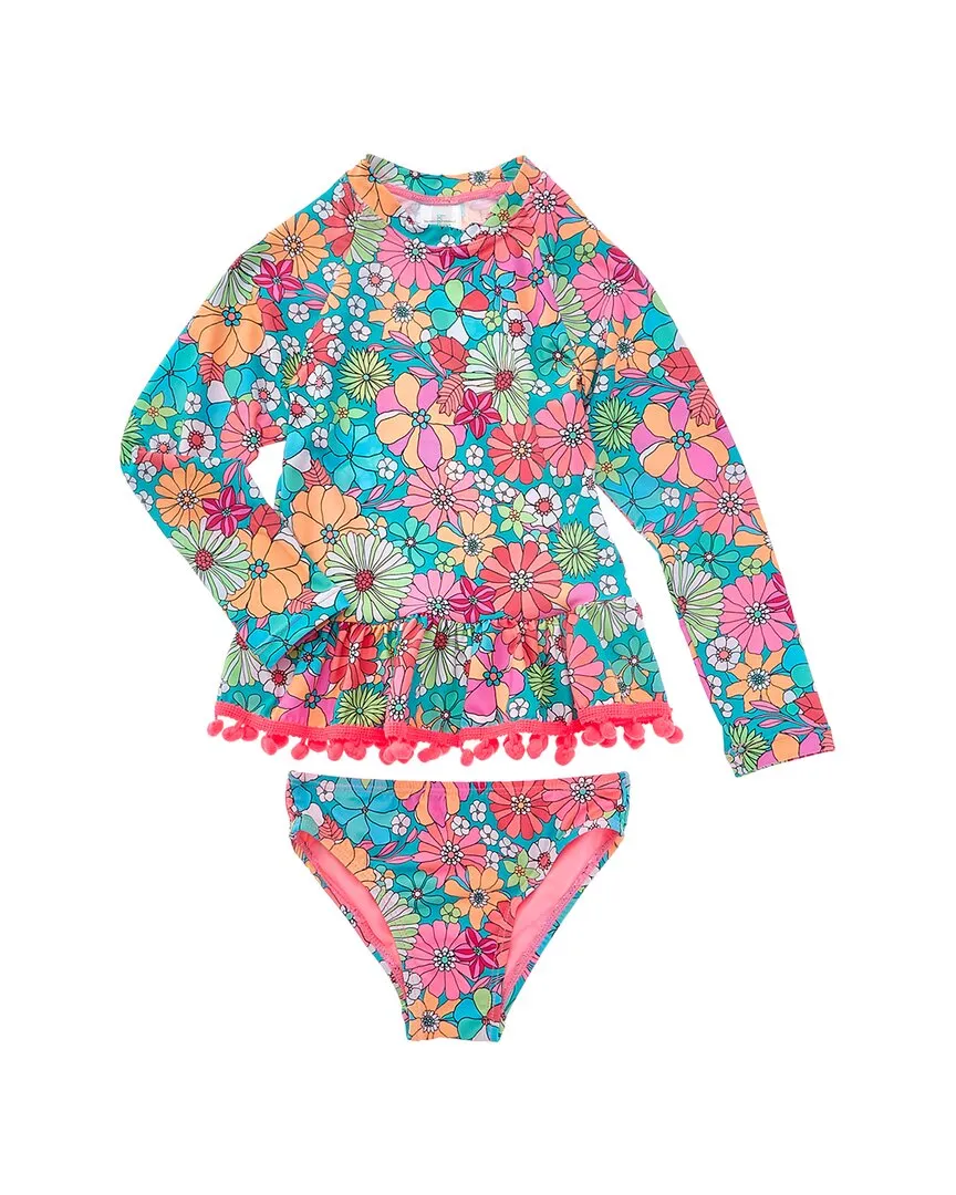 Beach Lingo 2pc Rashguard & Hipster Swim Set