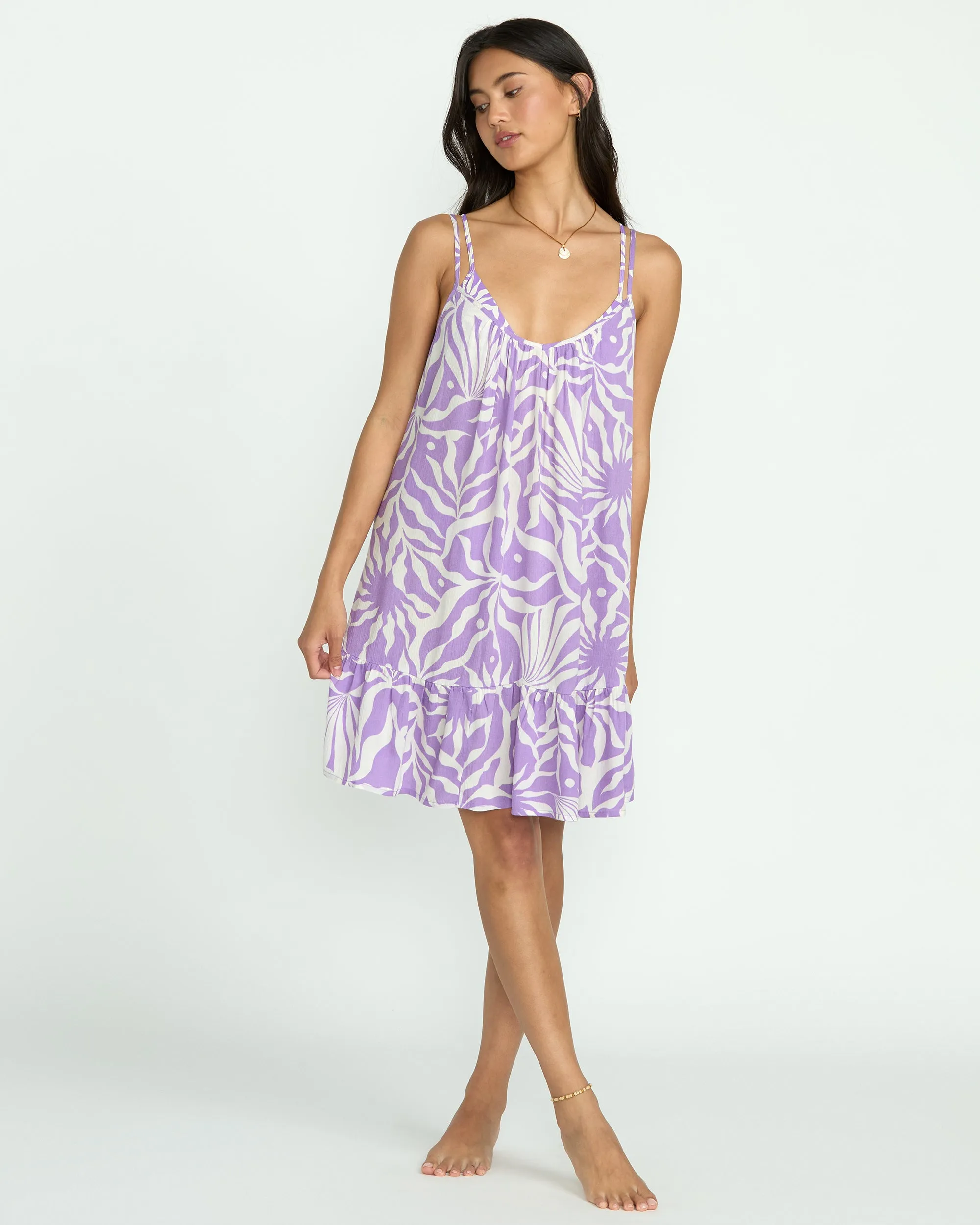 Beach Vibes Print Cover-Up - Paradise Purple Billabong