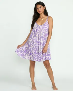 Beach Vibes Print Cover-Up - Paradise Purple Billabong
