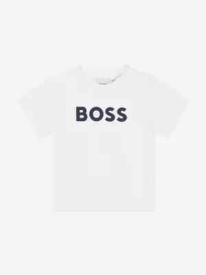 BOSS Baby Boys Logo T-Shirt in White