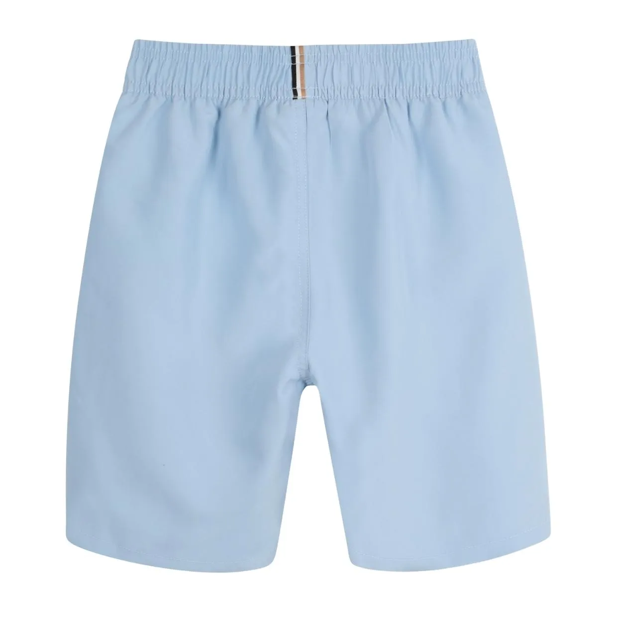 BOSS Kids Printed Logo Persian Blue Swim Shorts