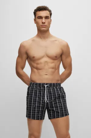 Boss Quick-Dry Swim Shorts In Printed Fabric - Men
