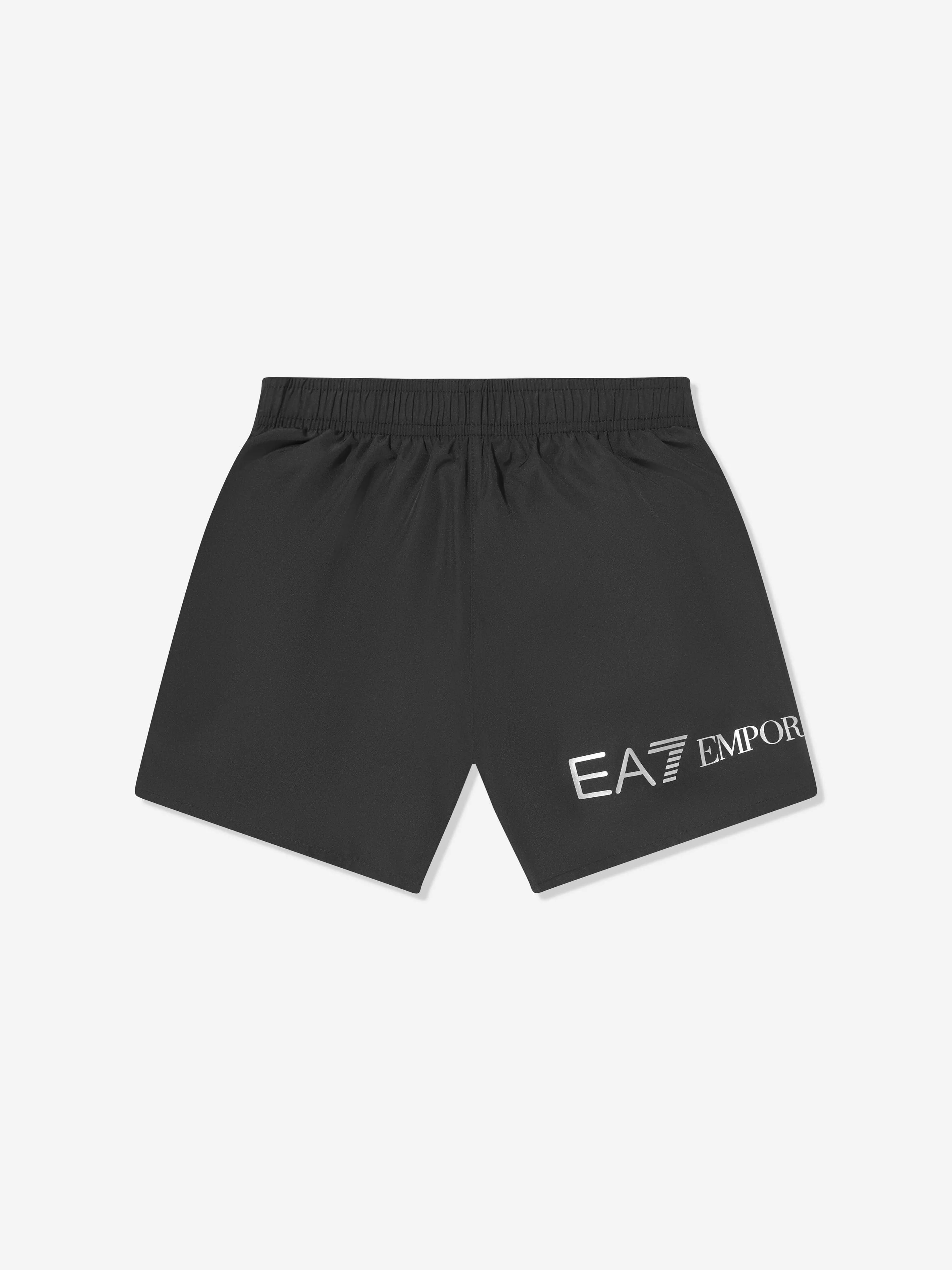 Boys Logo Swim Shorts in Black