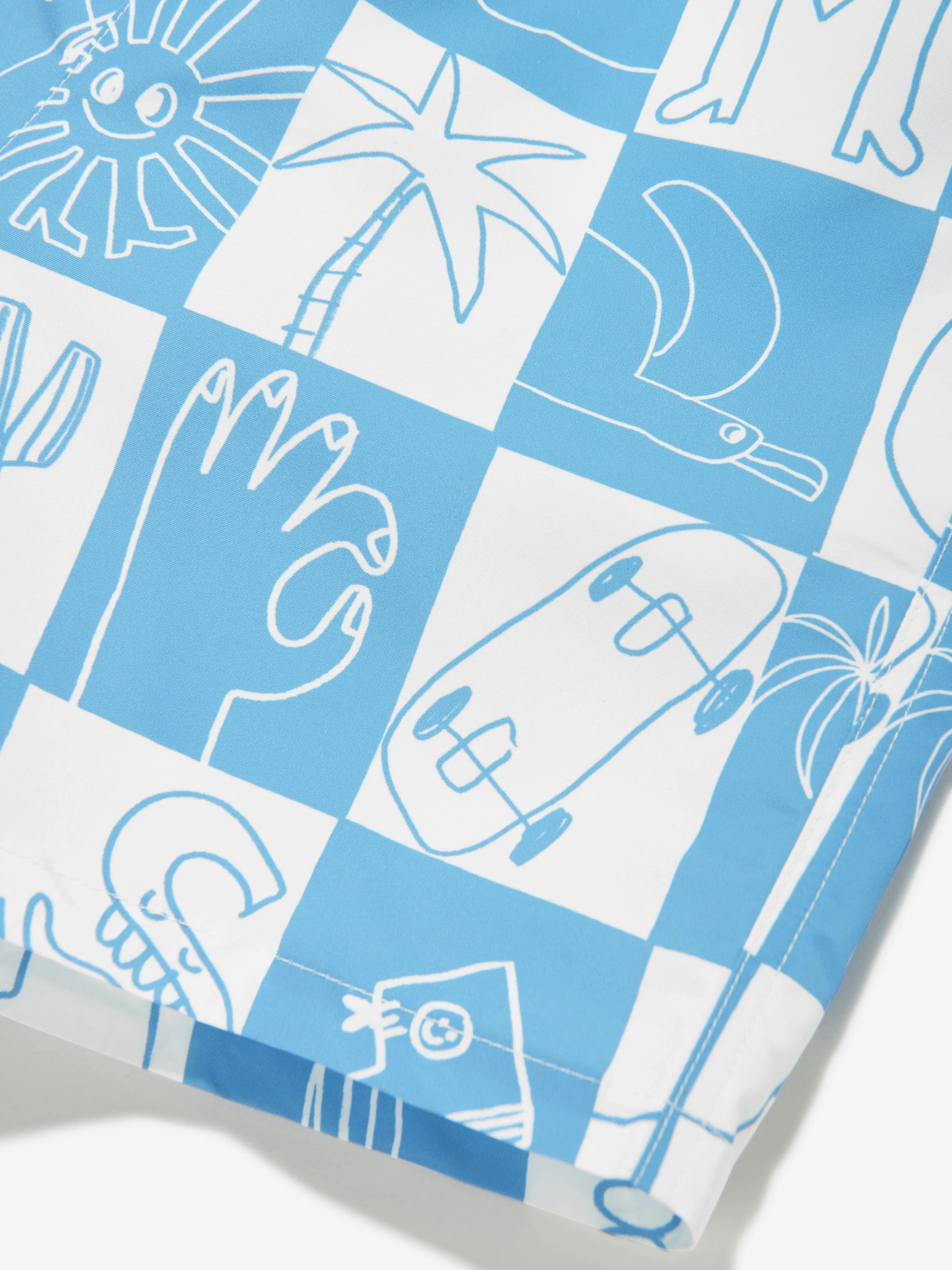 Boys Logo Swim Shorts in Blue