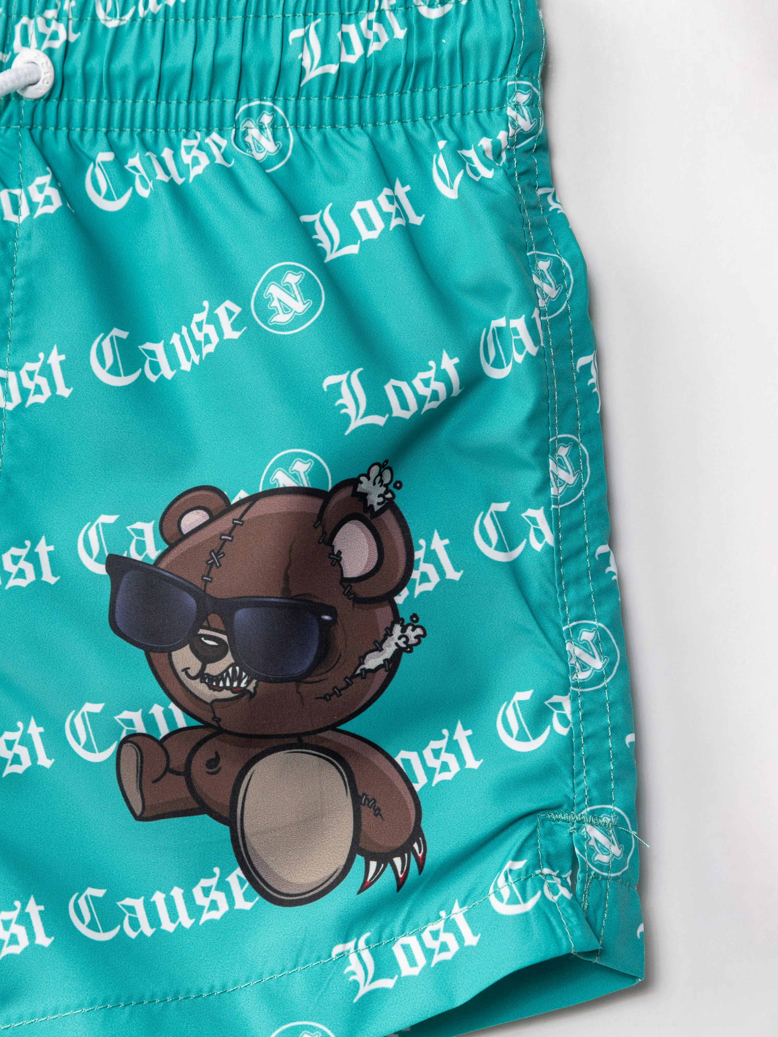 Boys Turquoise Swim Trunks