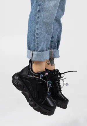 Buffalo - Cld Corin Chain Butterfly Vegan Nappa Black/Multi - Girl Shoes