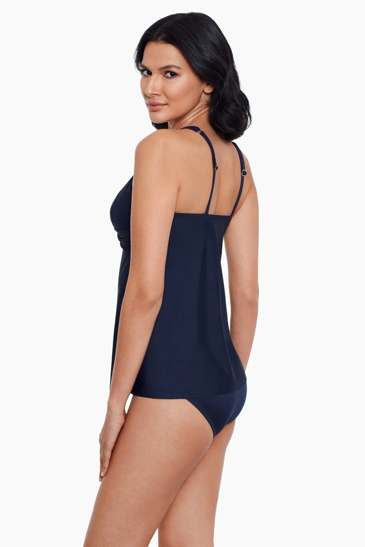 D-DDD Cups Surplice Tankini Top