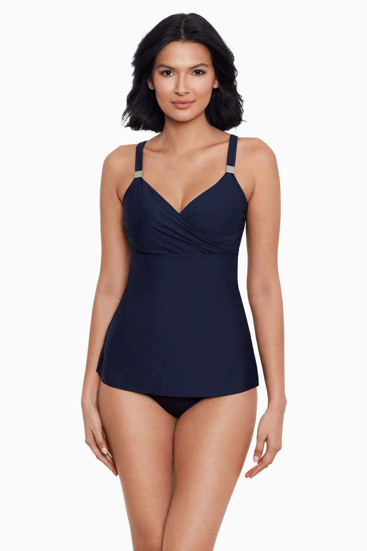 D-DDD Cups Surplice Tankini Top