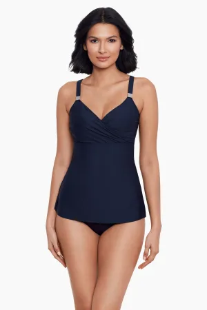 D-DDD Cups Surplice Tankini Top