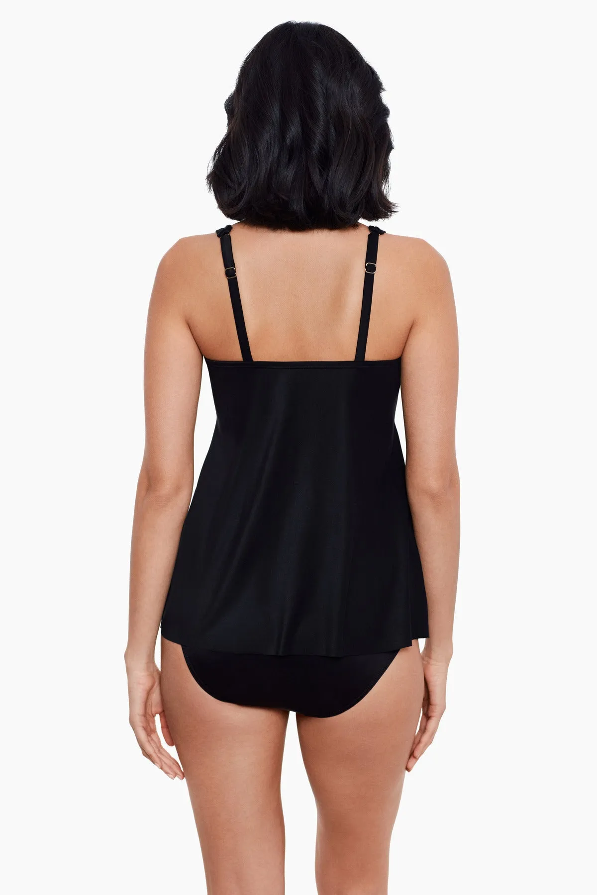 D-DDD Cups Surplice Tankini Top