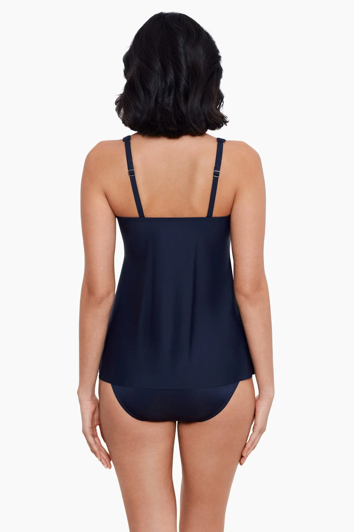 D-DDD Cups Surplice Tankini Top