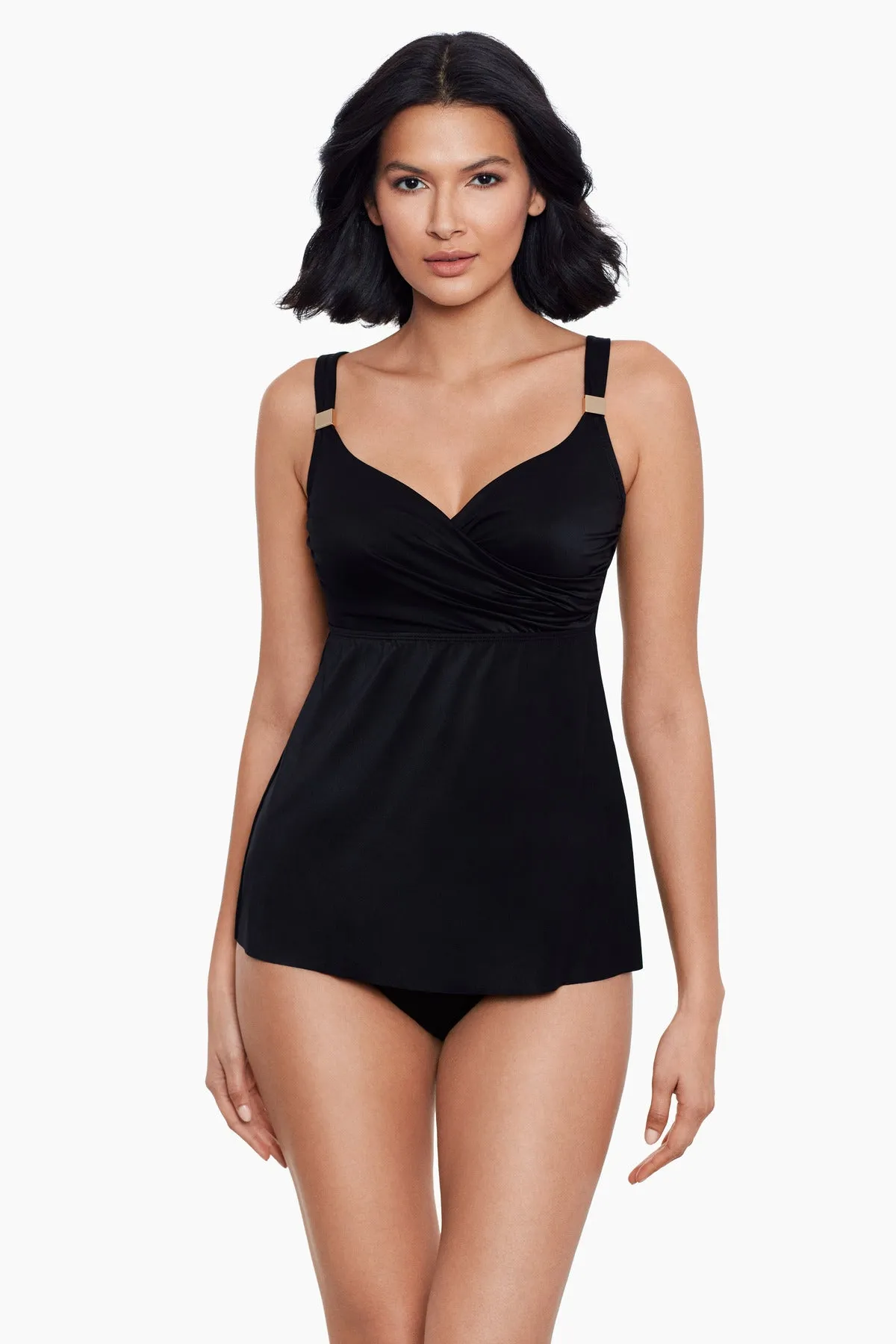 D-DDD Cups Surplice Tankini Top