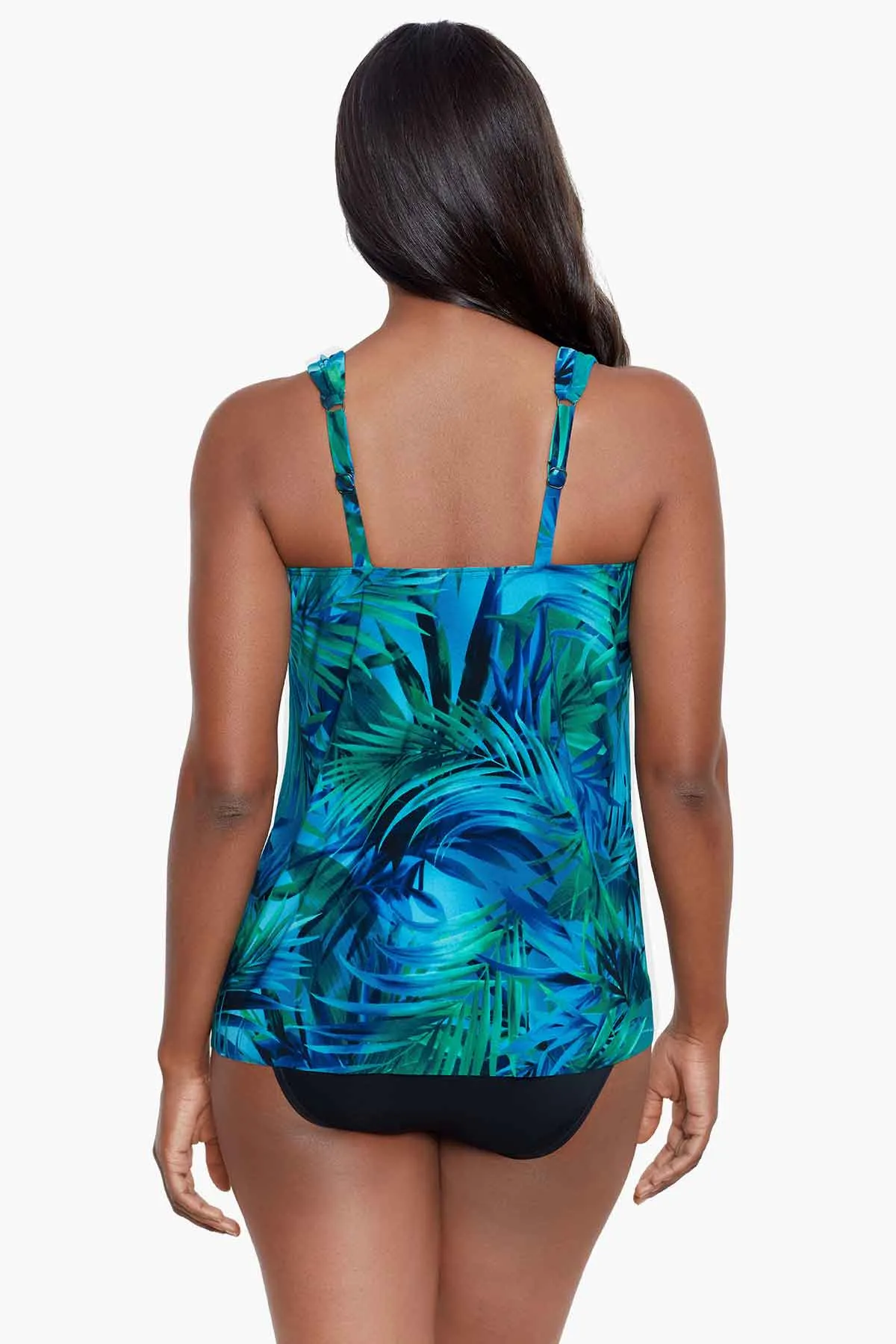 Dazzle Tankini Top in Palm Reeder