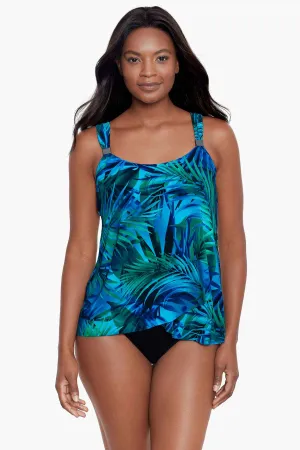 Dazzle Tankini Top in Palm Reeder